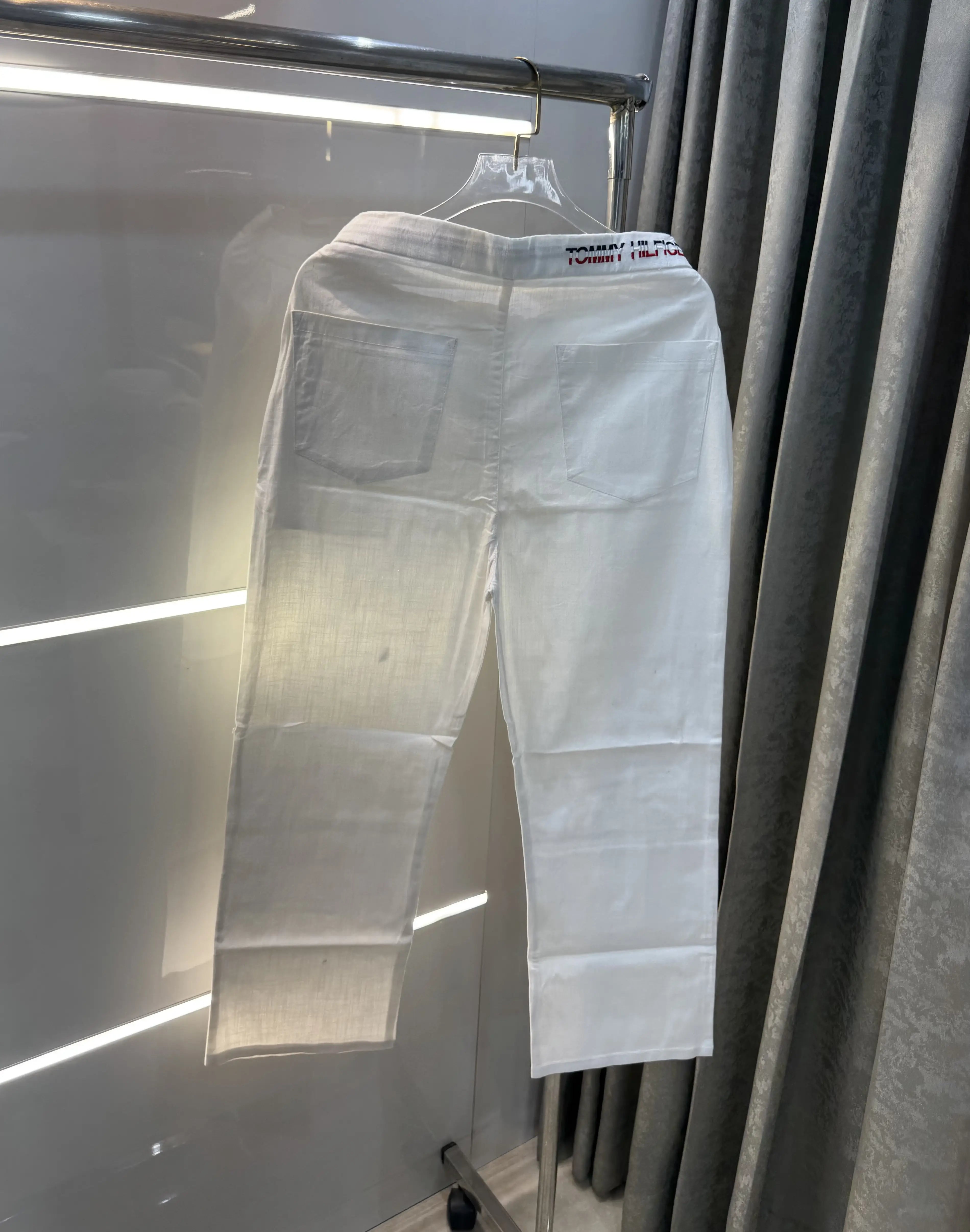 Tommy  Hilfiger White Premium Classic Trouser Main image