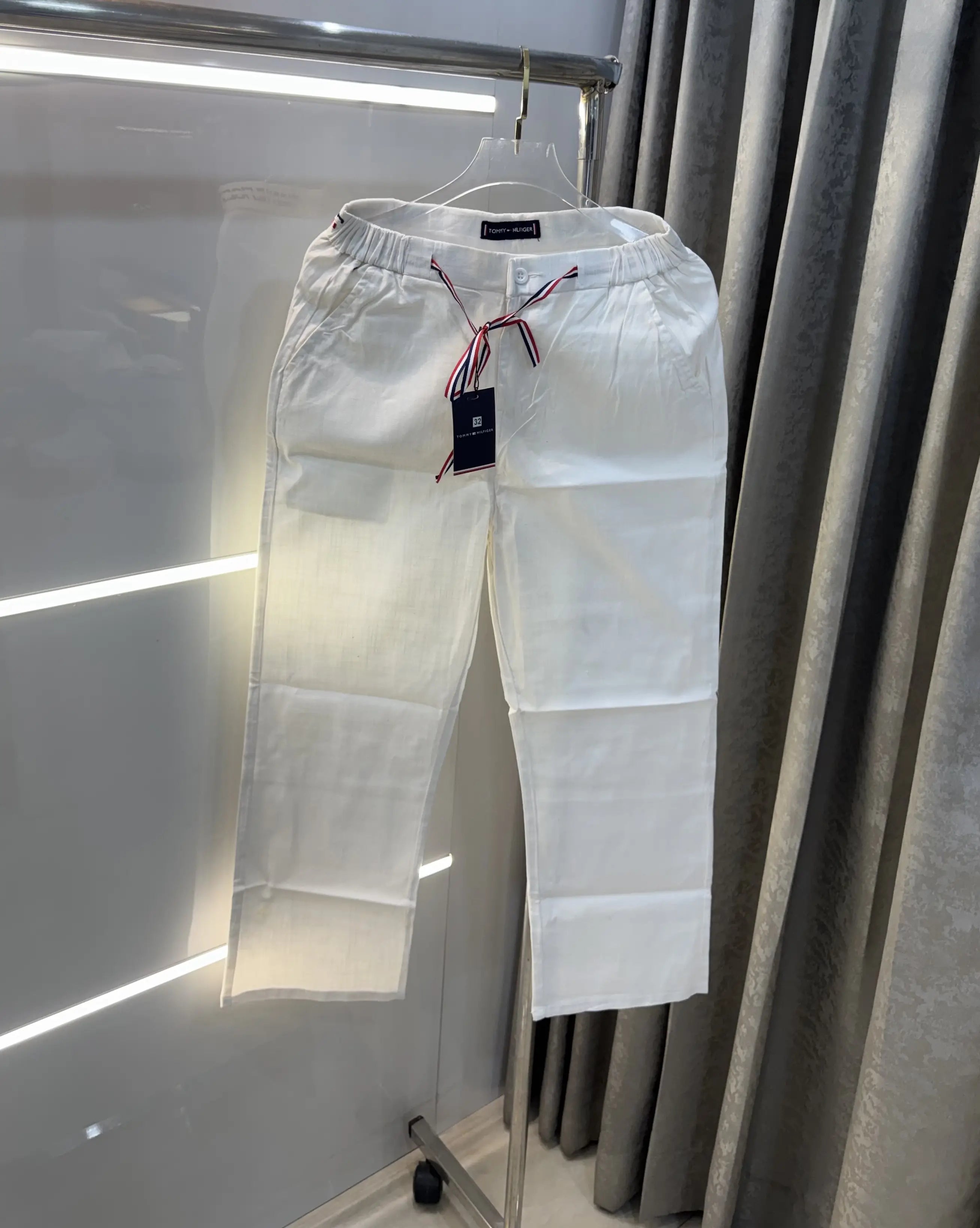 Tommy  Hilfiger White Premium Classic Trouser Secondary image