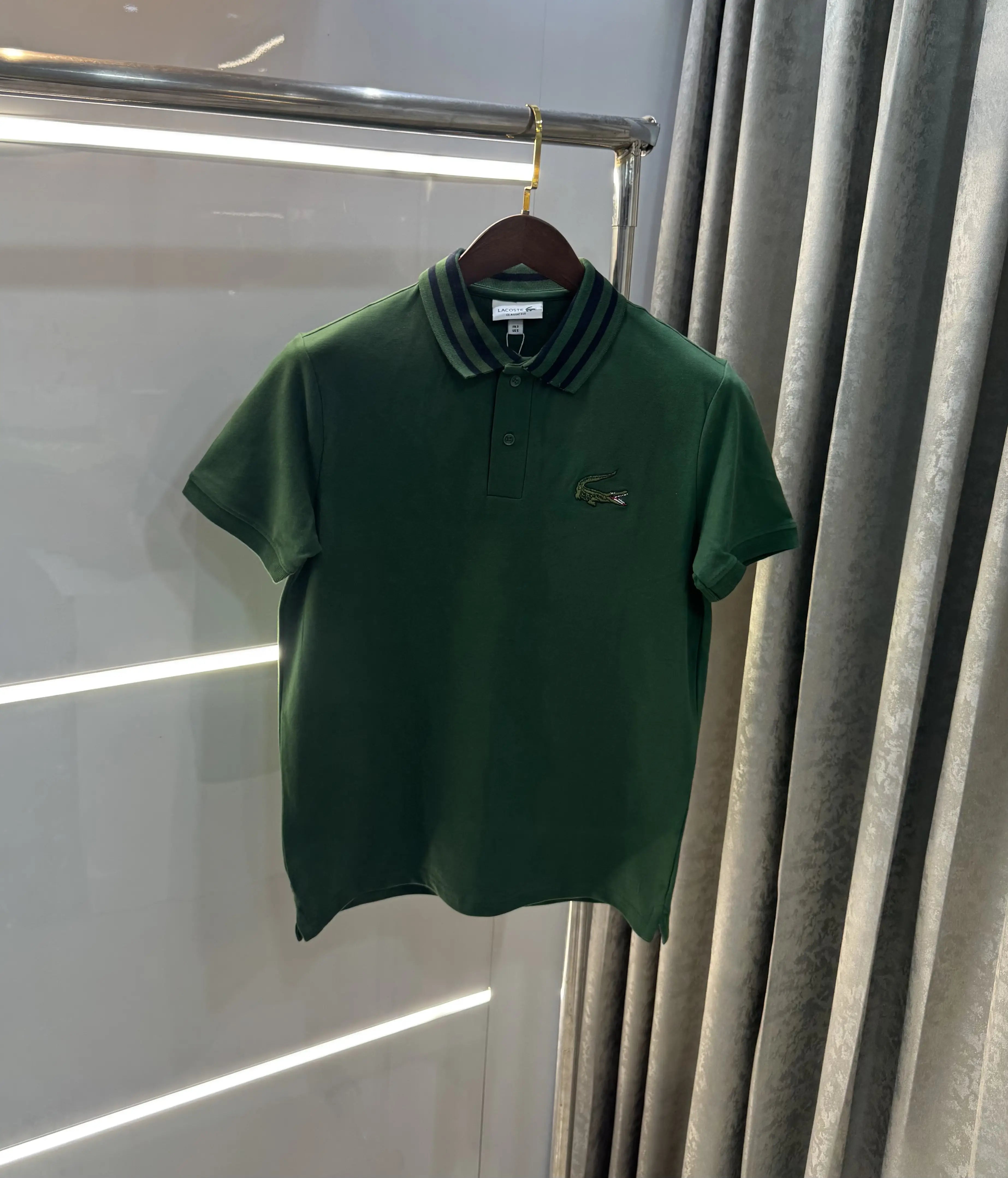 Lacost e Olive Green Embroidery Logo Premium Polo T-Shirt Secondary image