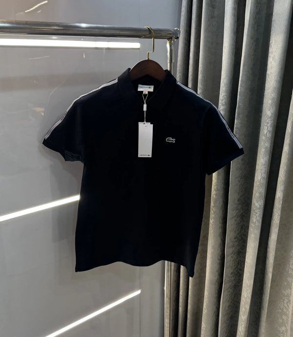 Lacost e Navy Blue Embroidery Logo Premium Polo T-Shirt
