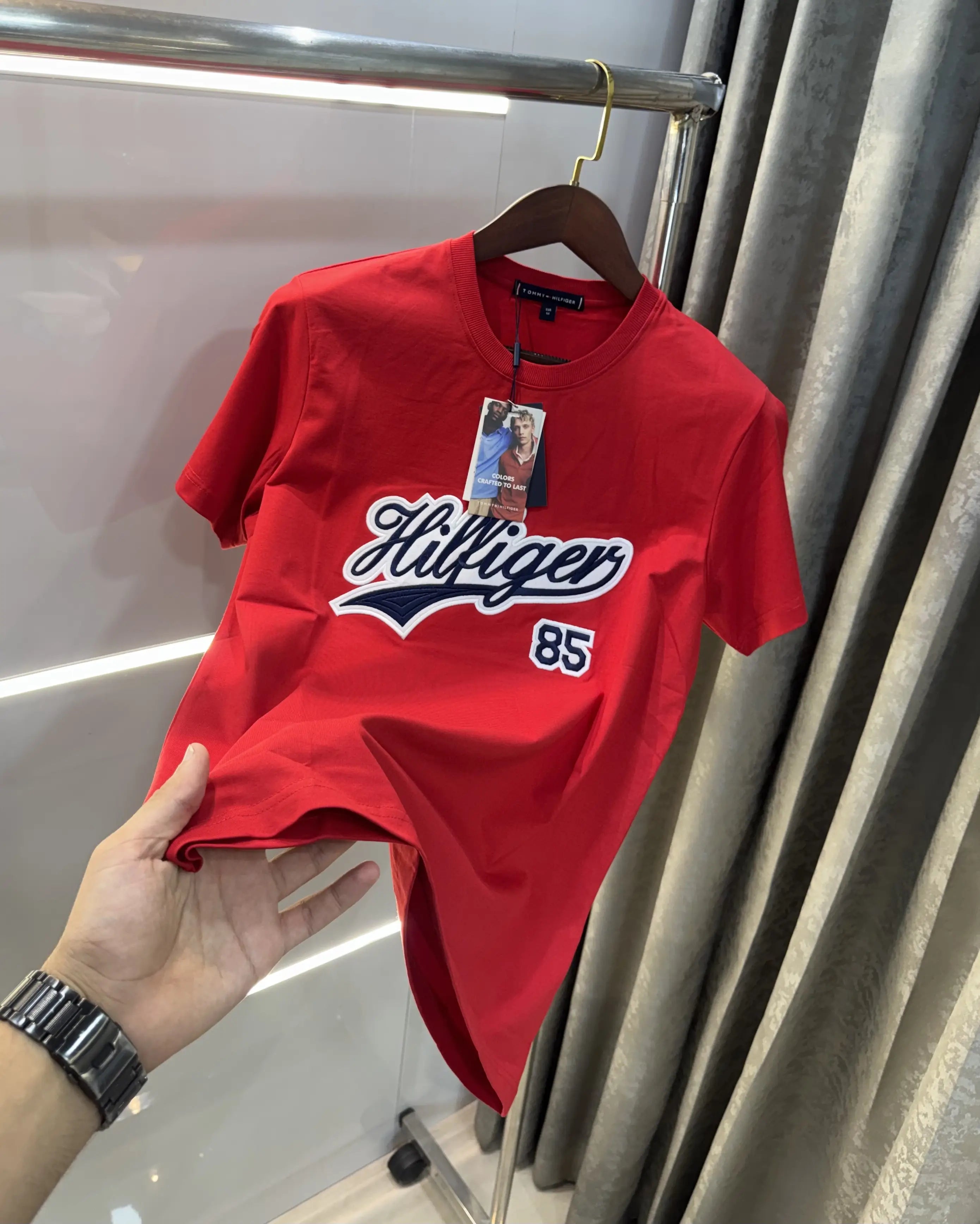 Tommy Hilfige r Red Embroidery Logo Premium T-Shirt Main image