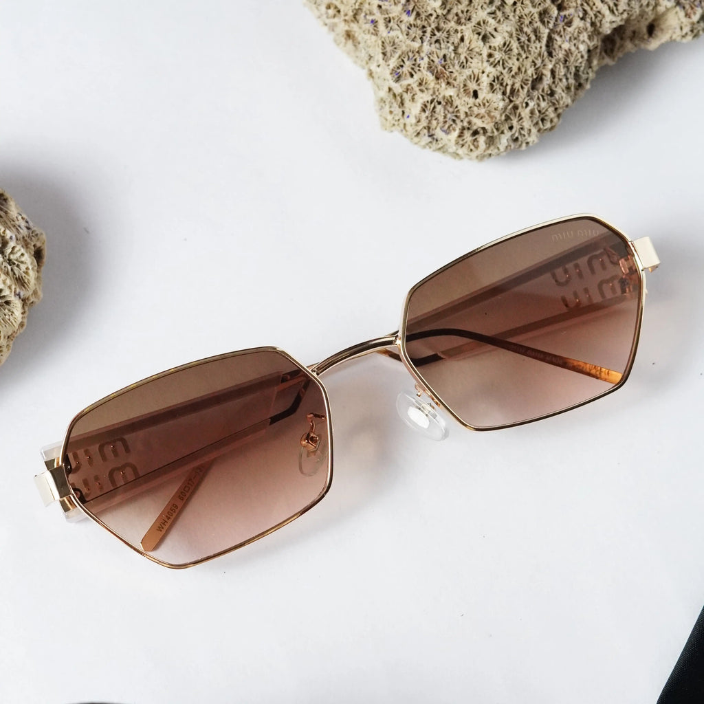 MIU MIU 4059 GOLD BROWN PINK