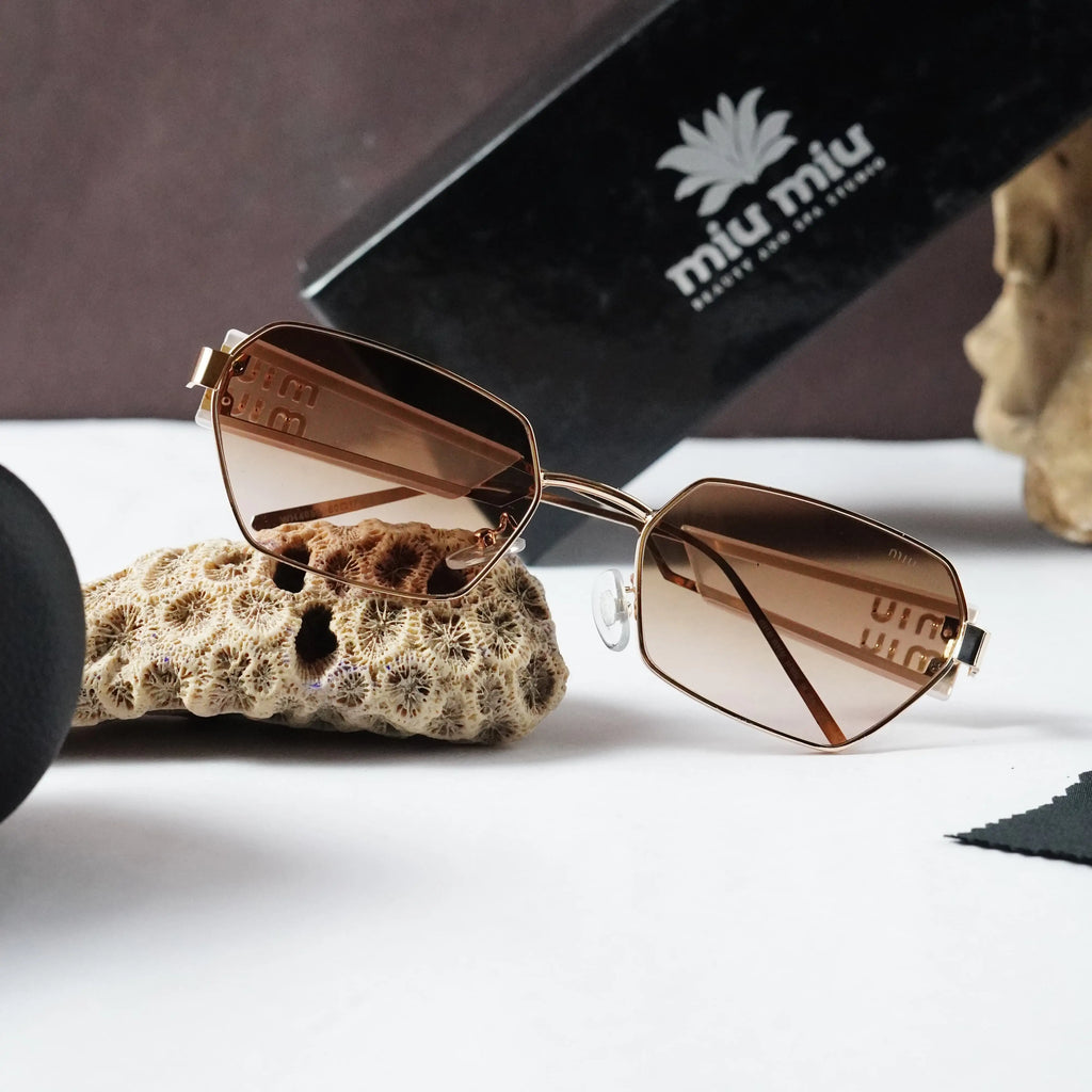 MIU MIU 4059 GOLD BROWN PINK