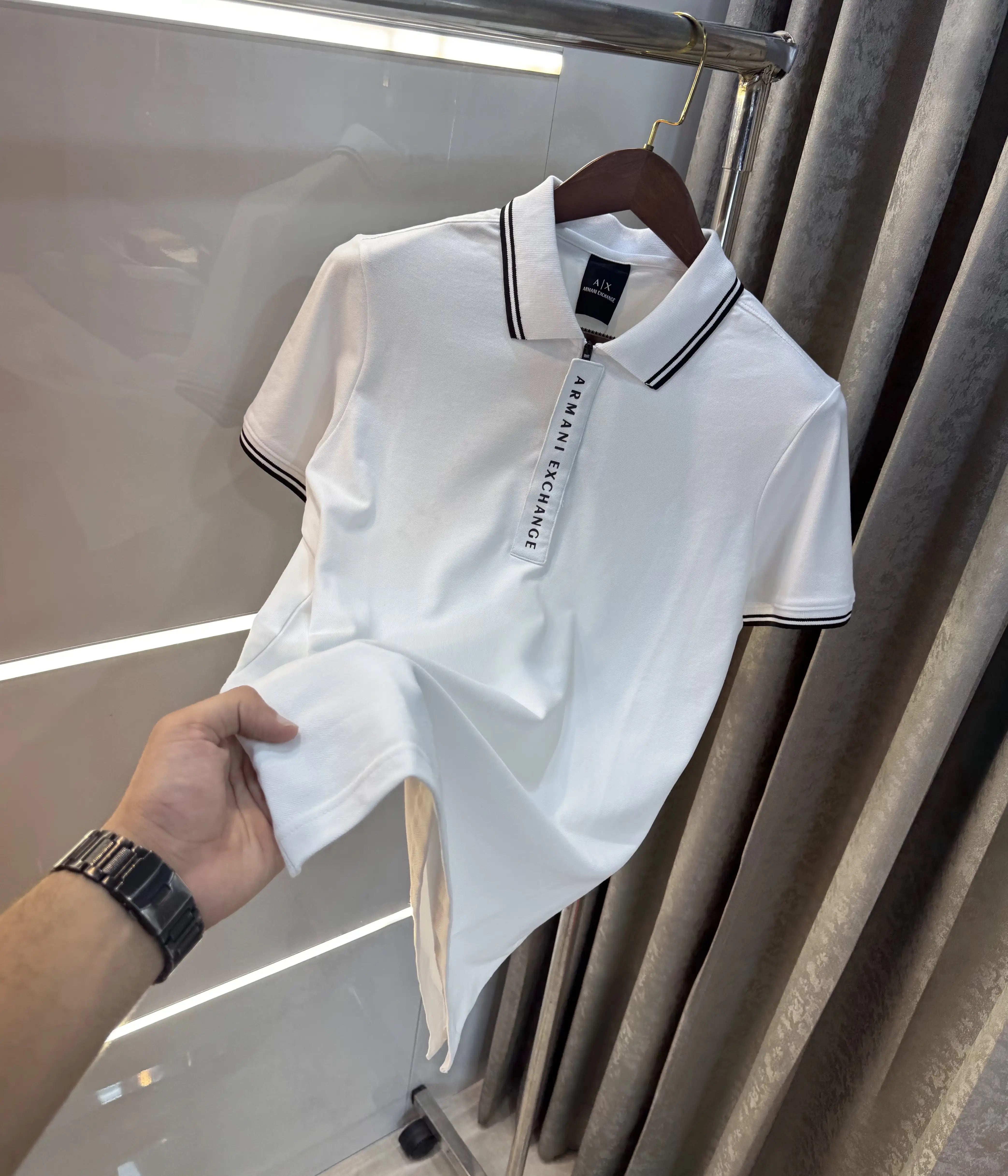 Arman i Exchange White Imported Polo T-Shirt Secondary image