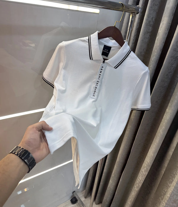 Arman i Exchange White Imported Polo T-Shirt
