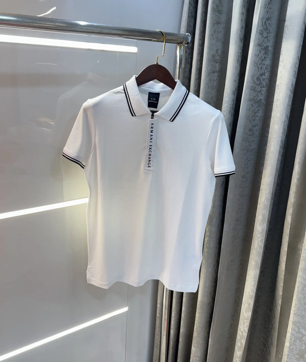 Arman i Exchange White Imported Polo T-Shirt