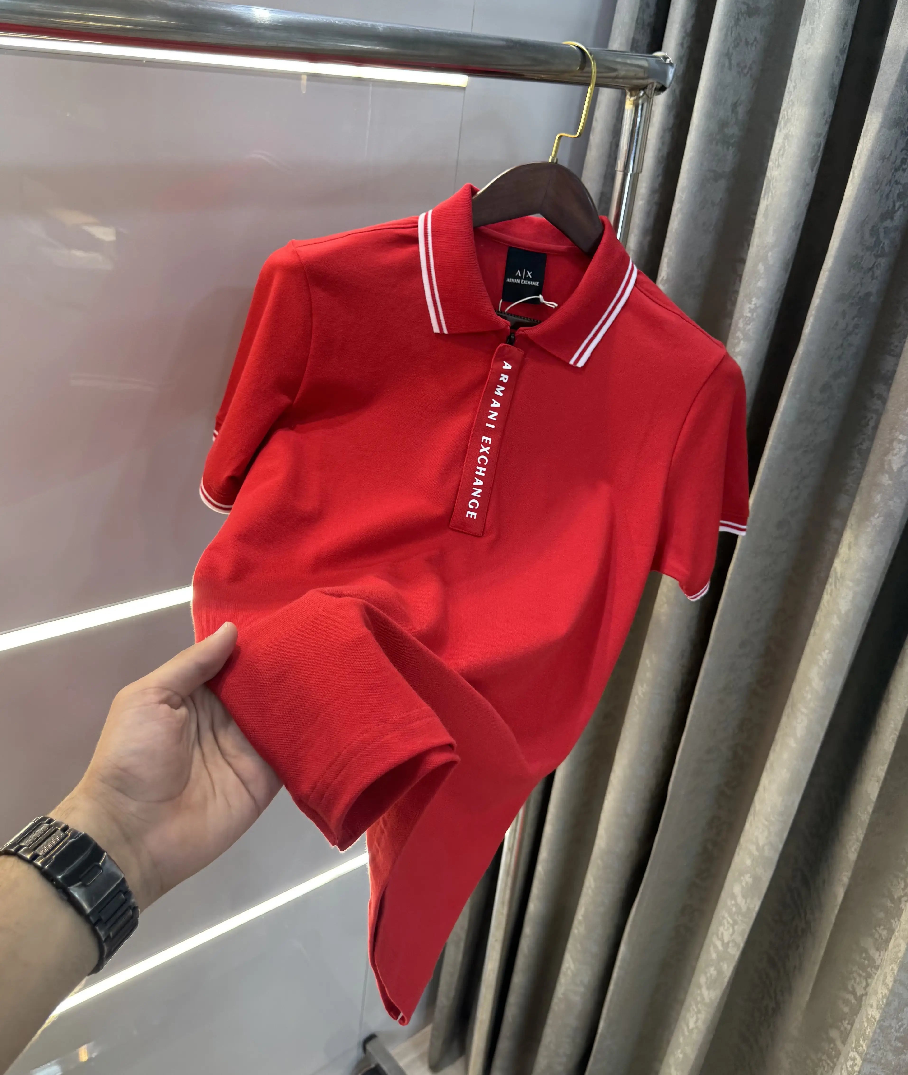 Arman i Exchange Red Imported Polo T-Shirt Secondary image