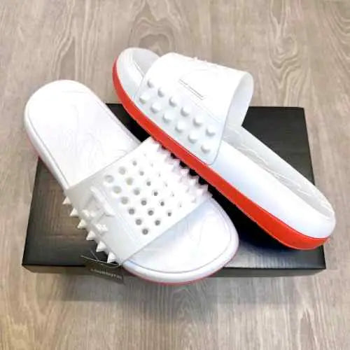 Christian Louboutin White Slide