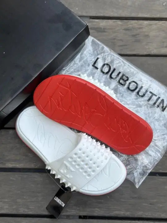 Christian Louboutin White Slide