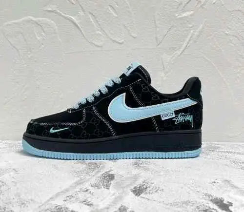 Nikkee Airforce 1 X Guccii GG Blue 2025