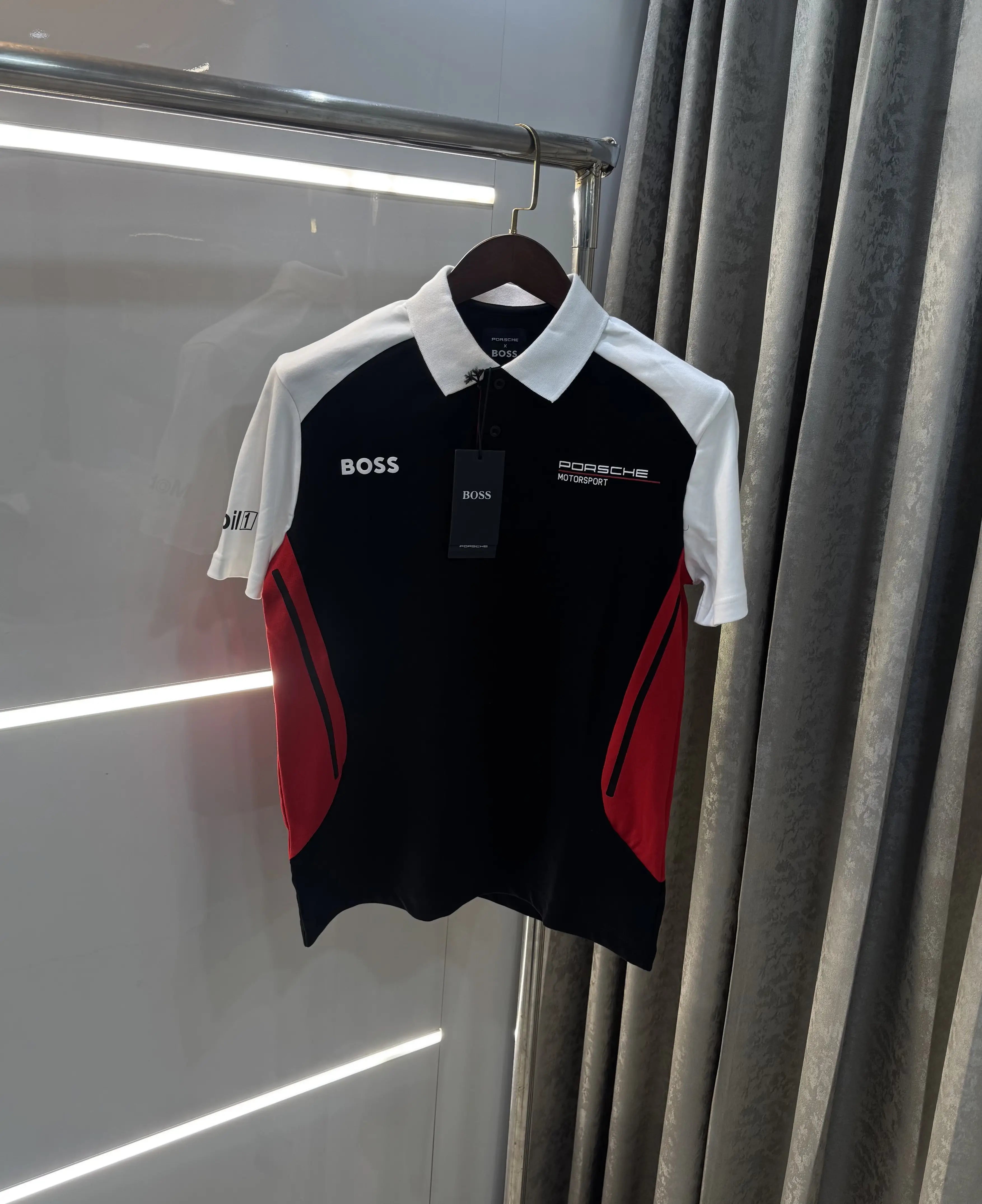 Hug o Boss Porsch e Black Premium Polo T-shirt