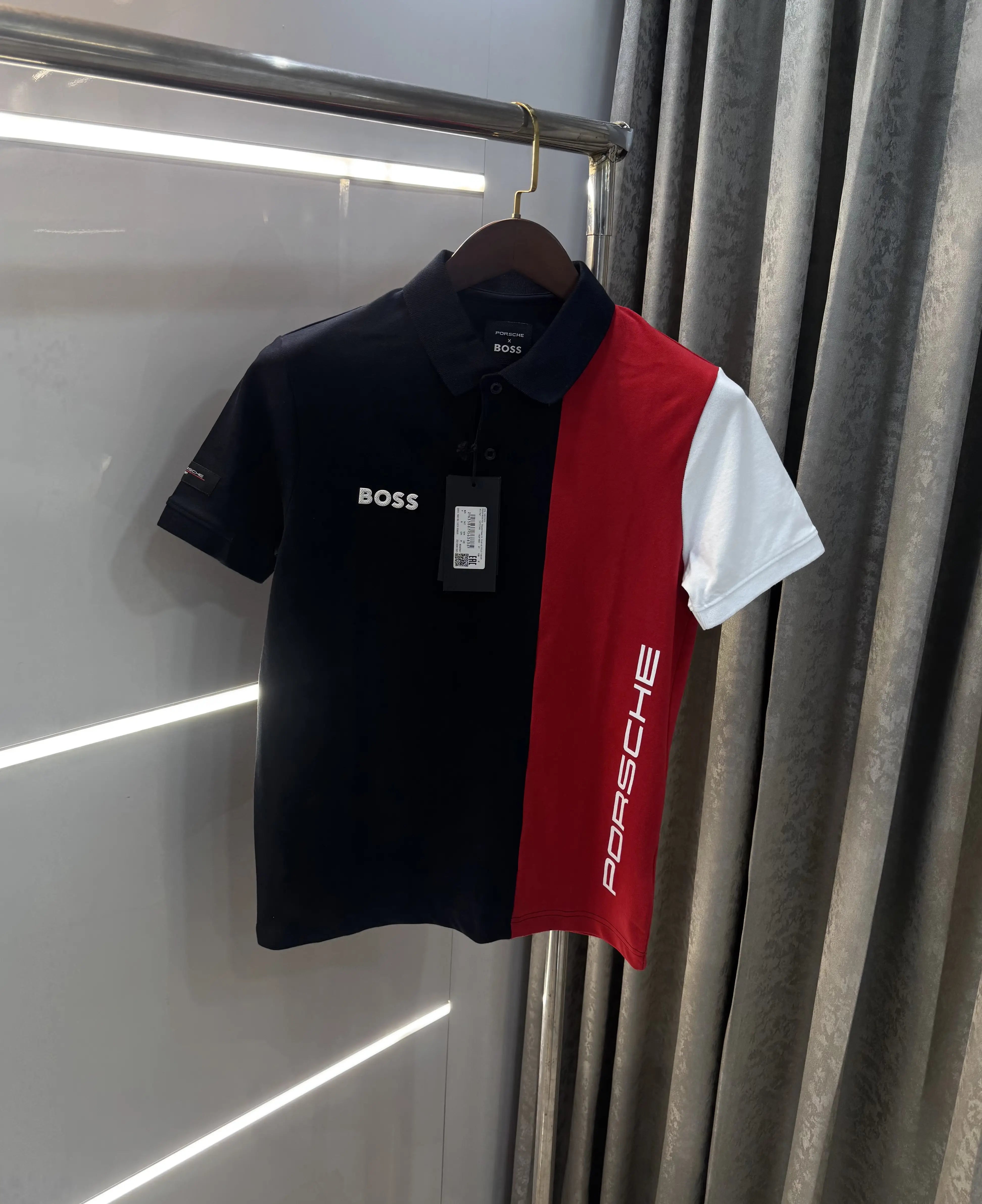 Hug o Boss Porsch e Navy Blue Premium Polo T-shirt Secondary image