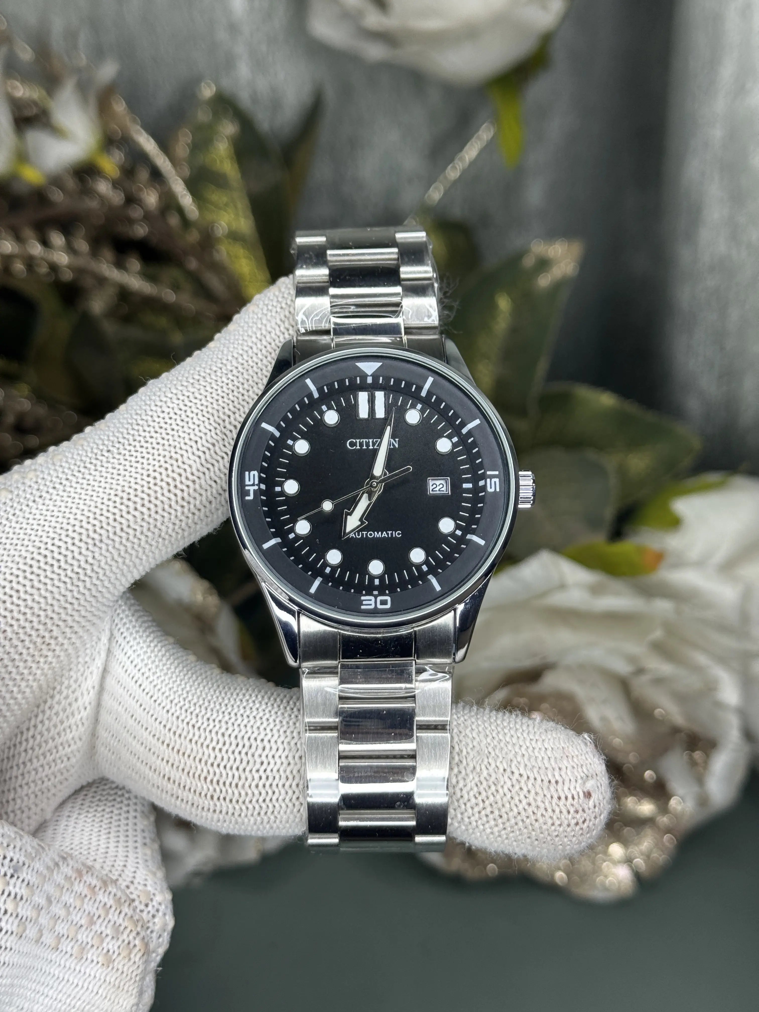 Citizen NJ0191 Silver Black Premium Quartz Watch Main image