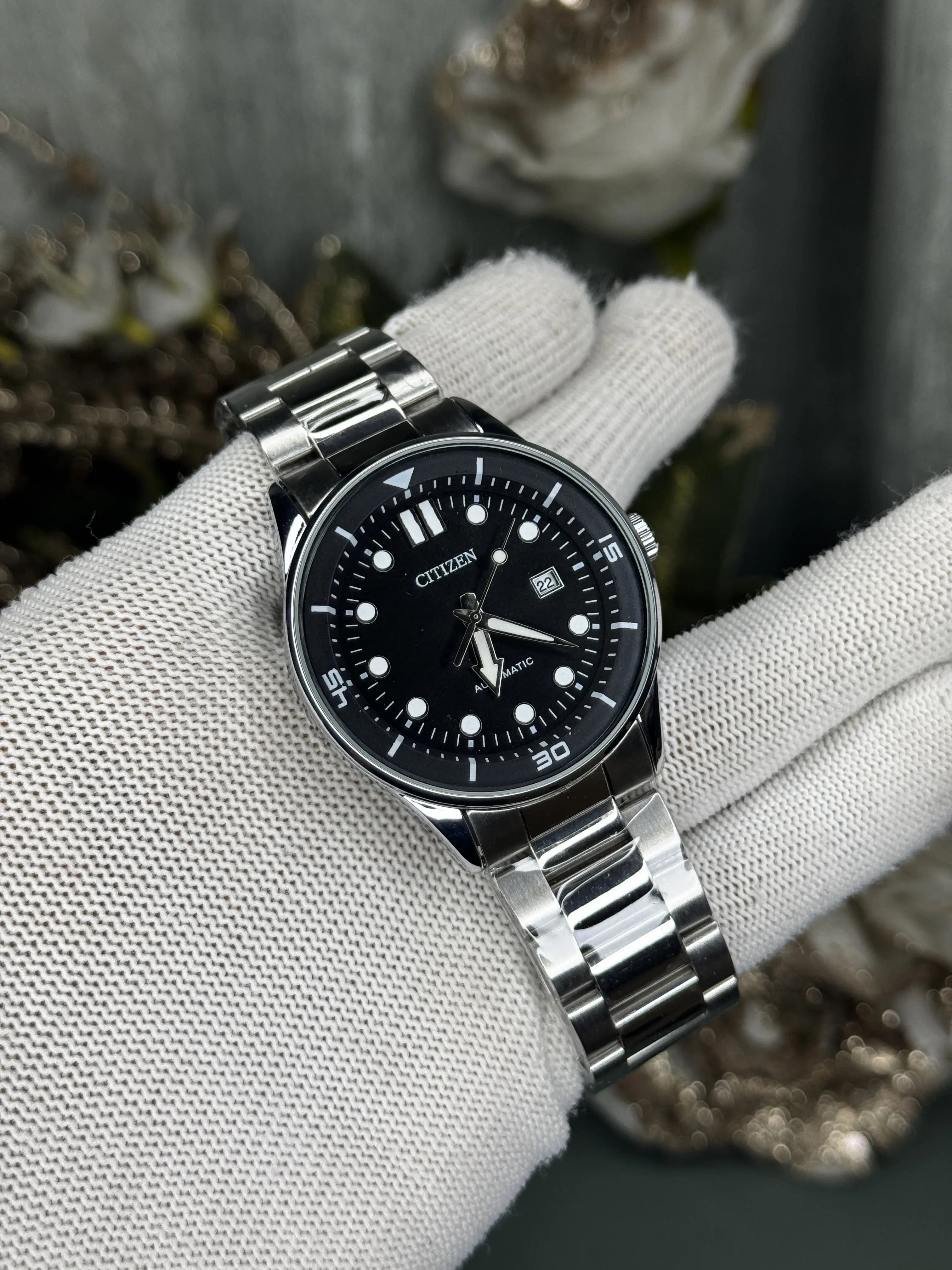 Citizen NJ0191 Silver Black Premium Quartz Watch Secondary image
