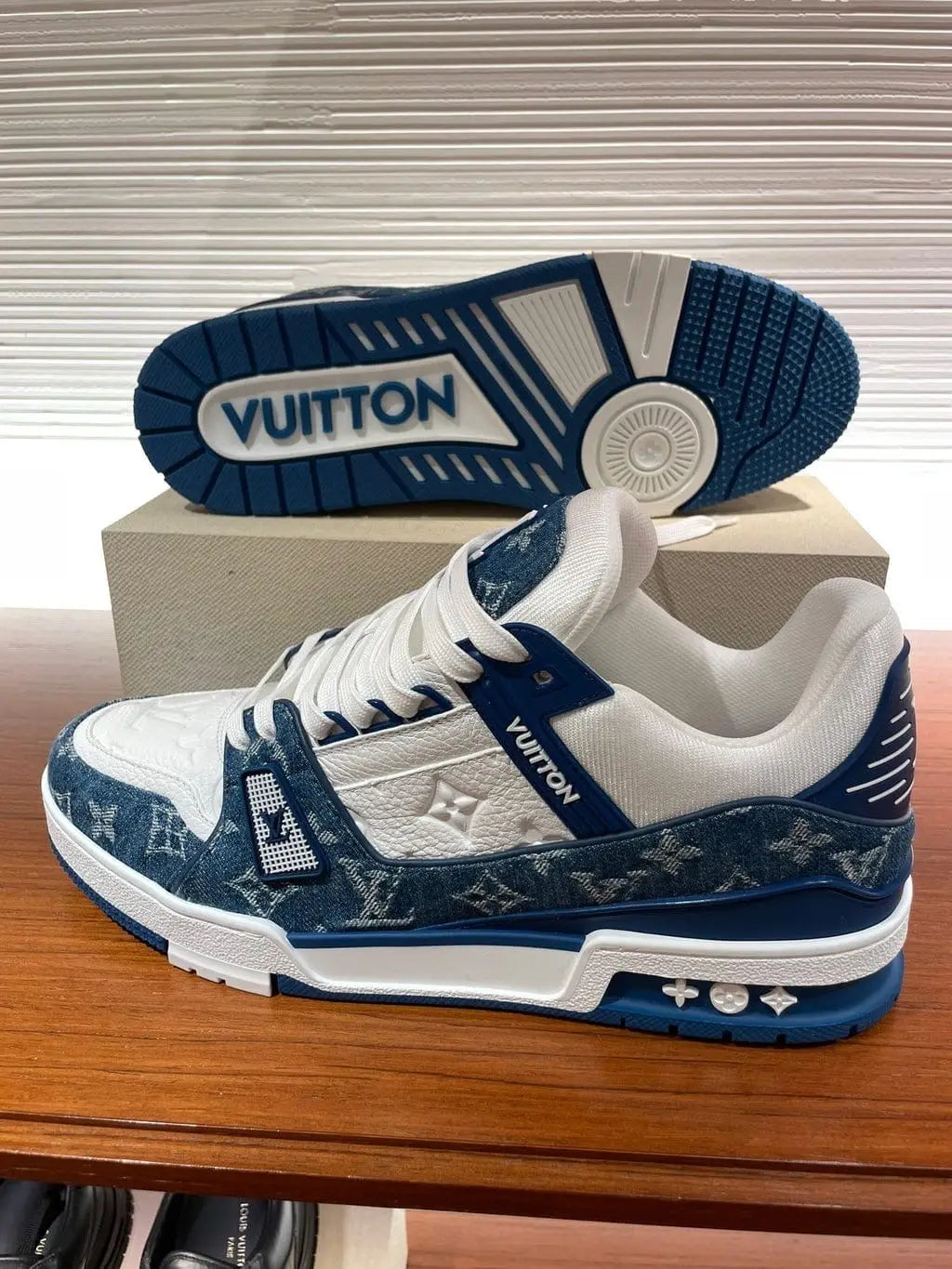 Louis_Vuitton Trainer Denim Blue Sneakers Main image