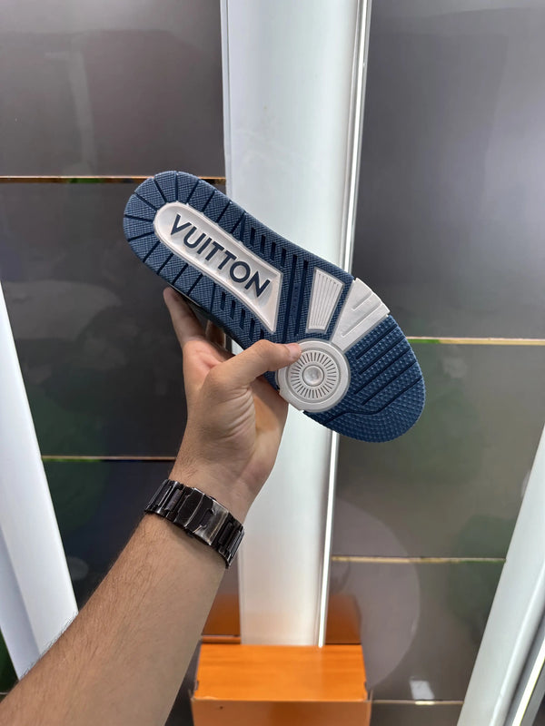 Louis_Vuitton Trainer Denim Blue Sneakers