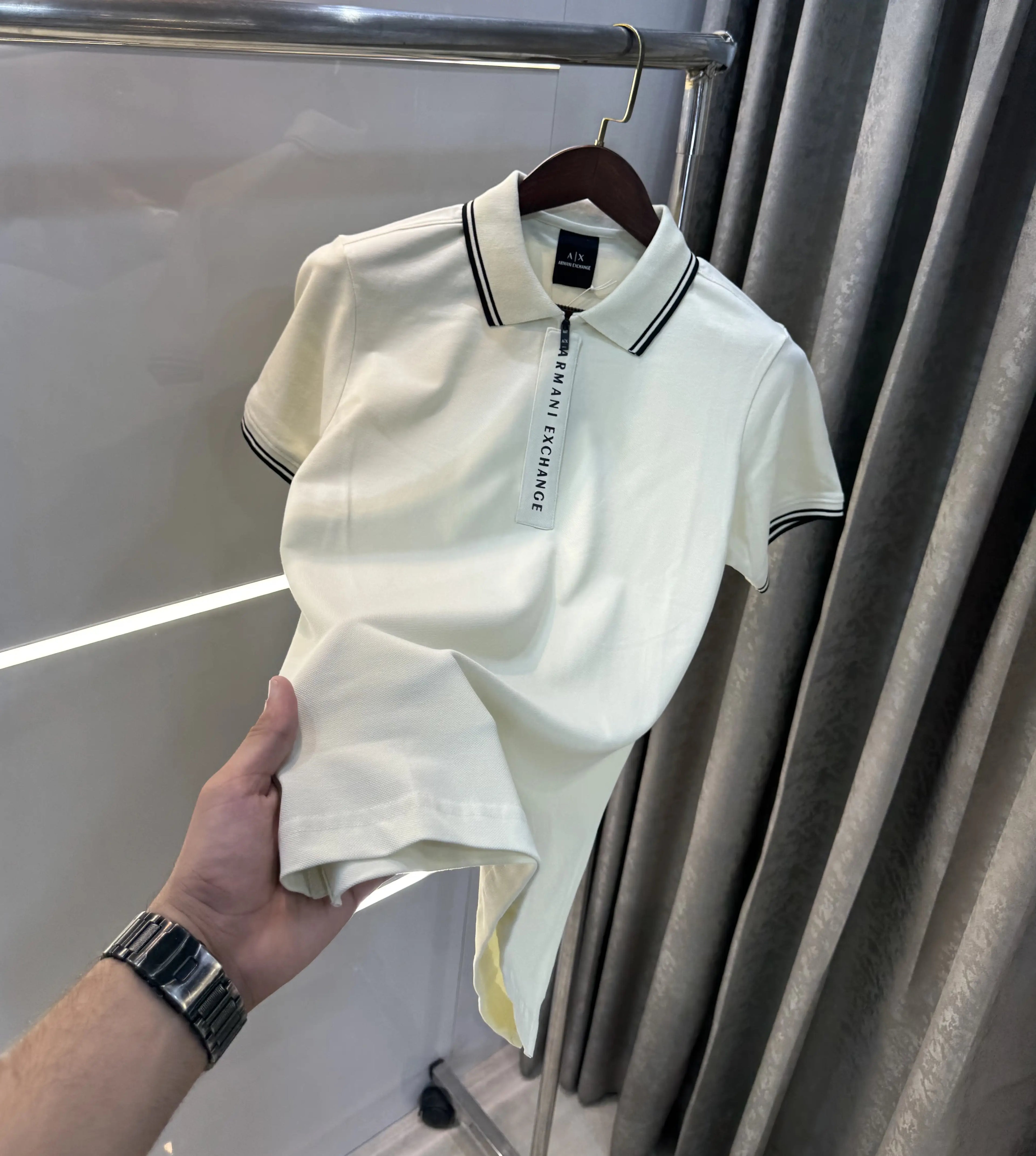 Arman i Exchange Cream Imported Polo T-Shirt