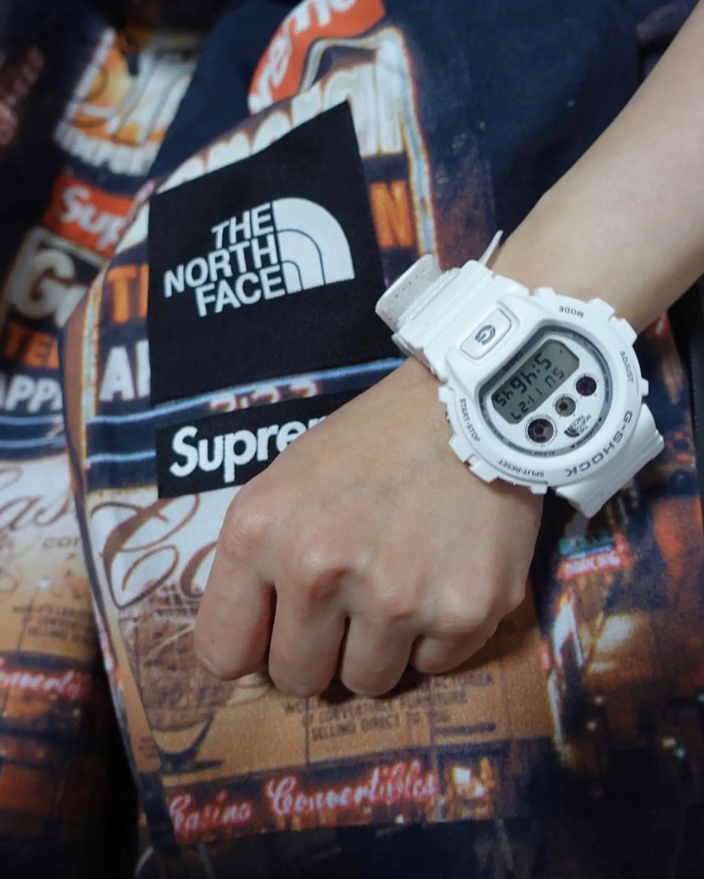 G shock X North Face X Supreme
