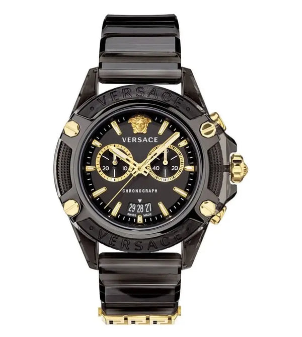Versace VEZ700421 Icon Active Chronograph Unisex Watch Authentic Store Quality