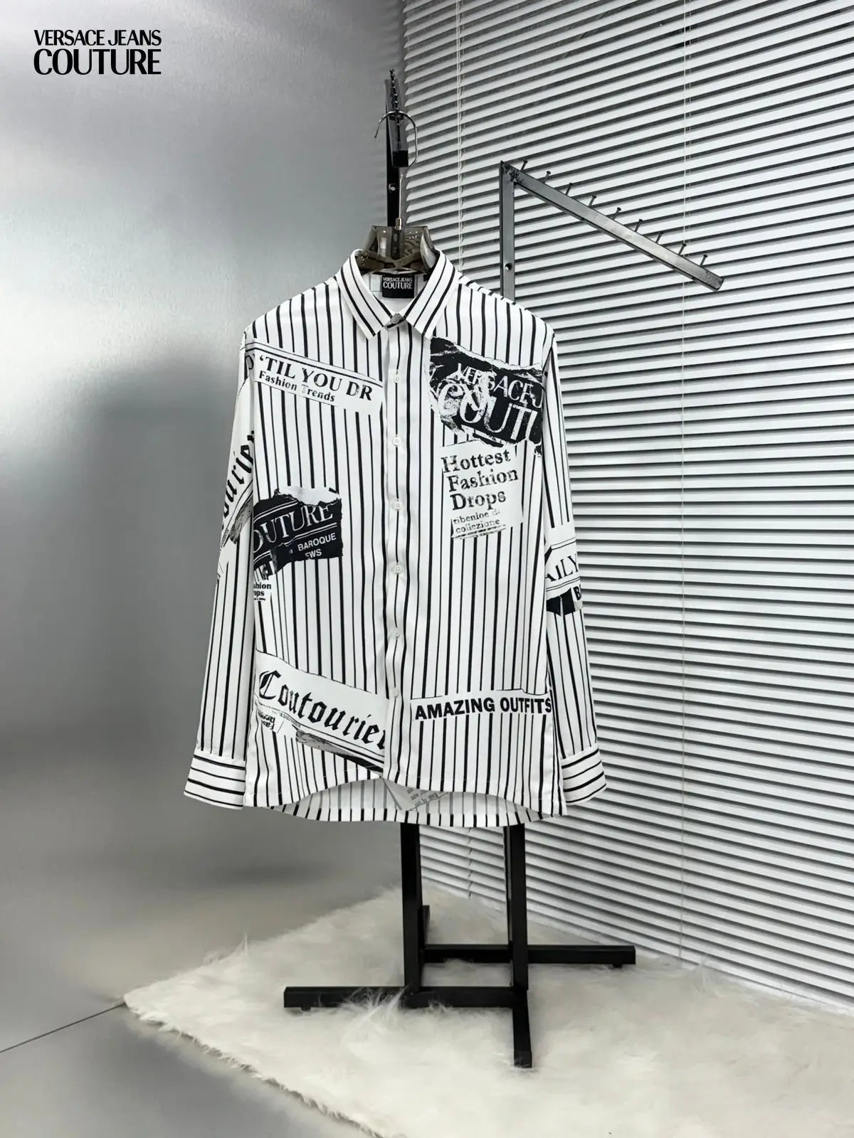 Versac_e Couture Imported Printed Exclusive Designer Shirt (DN 607) Secondary image