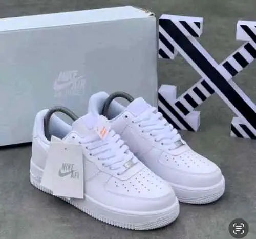 Nikee Airforce 1 White Pure Leather UA Quality for her fi Secondary image