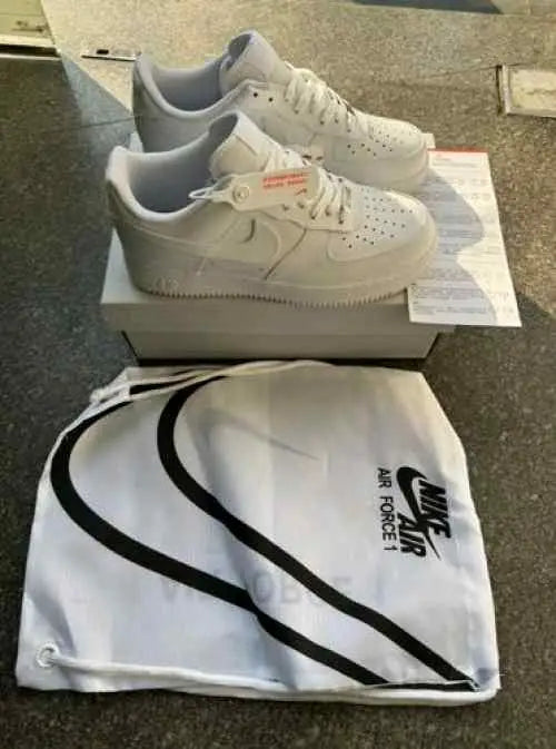 Nikee Airforce 1 White Pure Leather UA Quality for her fi