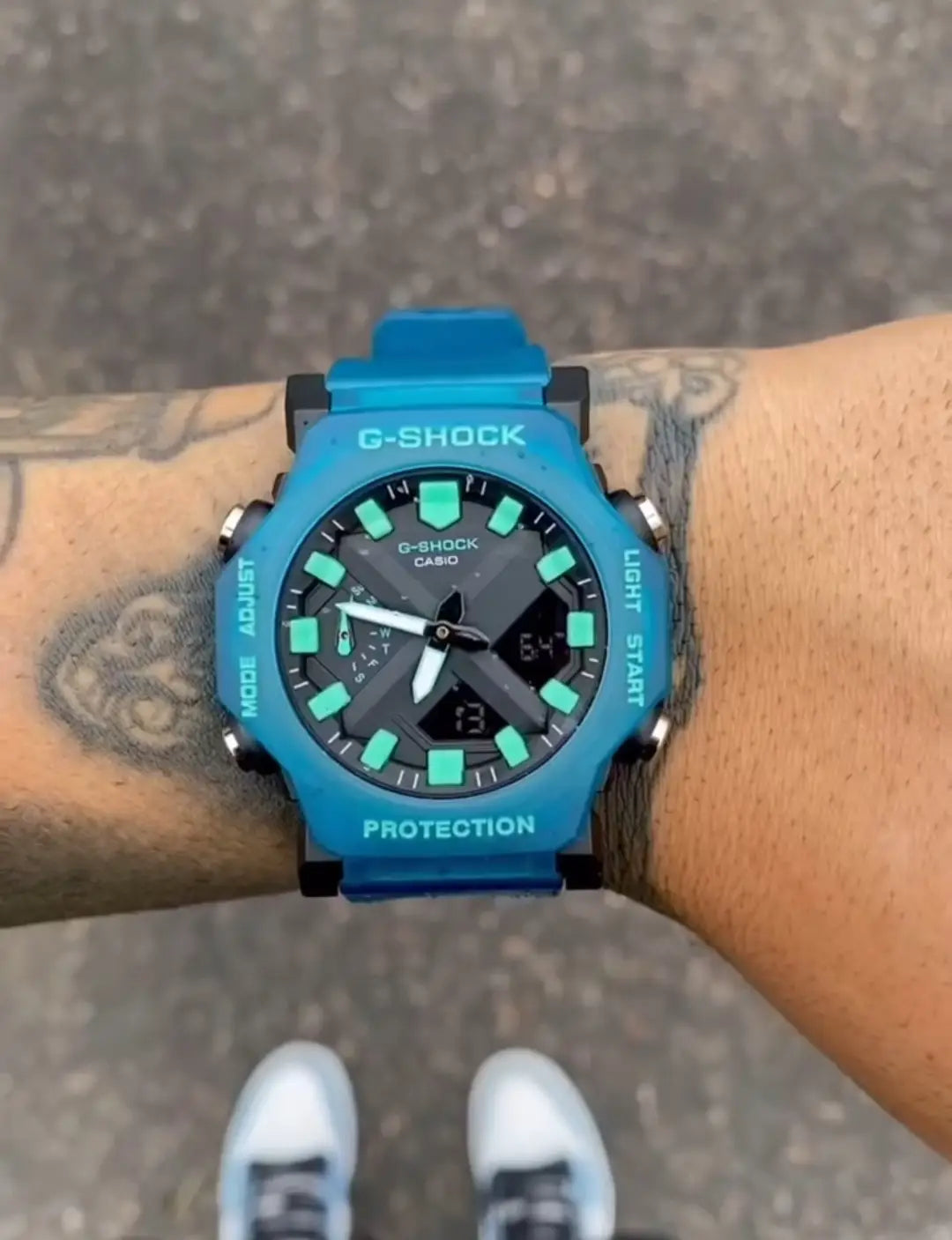 Gshock X Neon Blue Main image