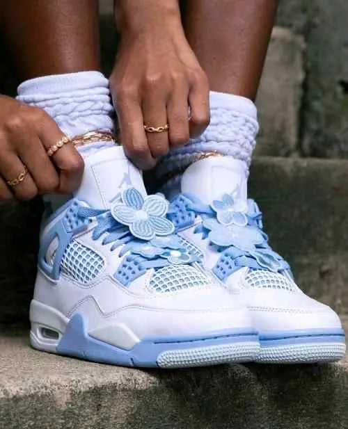 Nikee Air Jordan Retro 4 Forget Me Not Women s Semi UA for her
