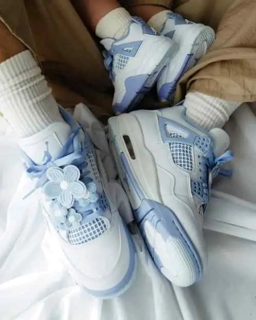 Nikee Air Jordan Retro 4 Forget Me Not Women s Semi UA for her