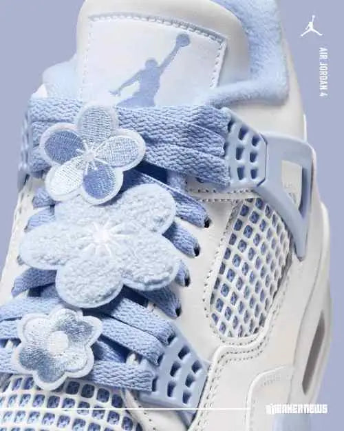 Nikee Air Jordan Retro 4 Forget Me Not Women s Semi UA for her