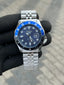 Seik_o 5 Sports Blue GMT Swift Movement Back Open