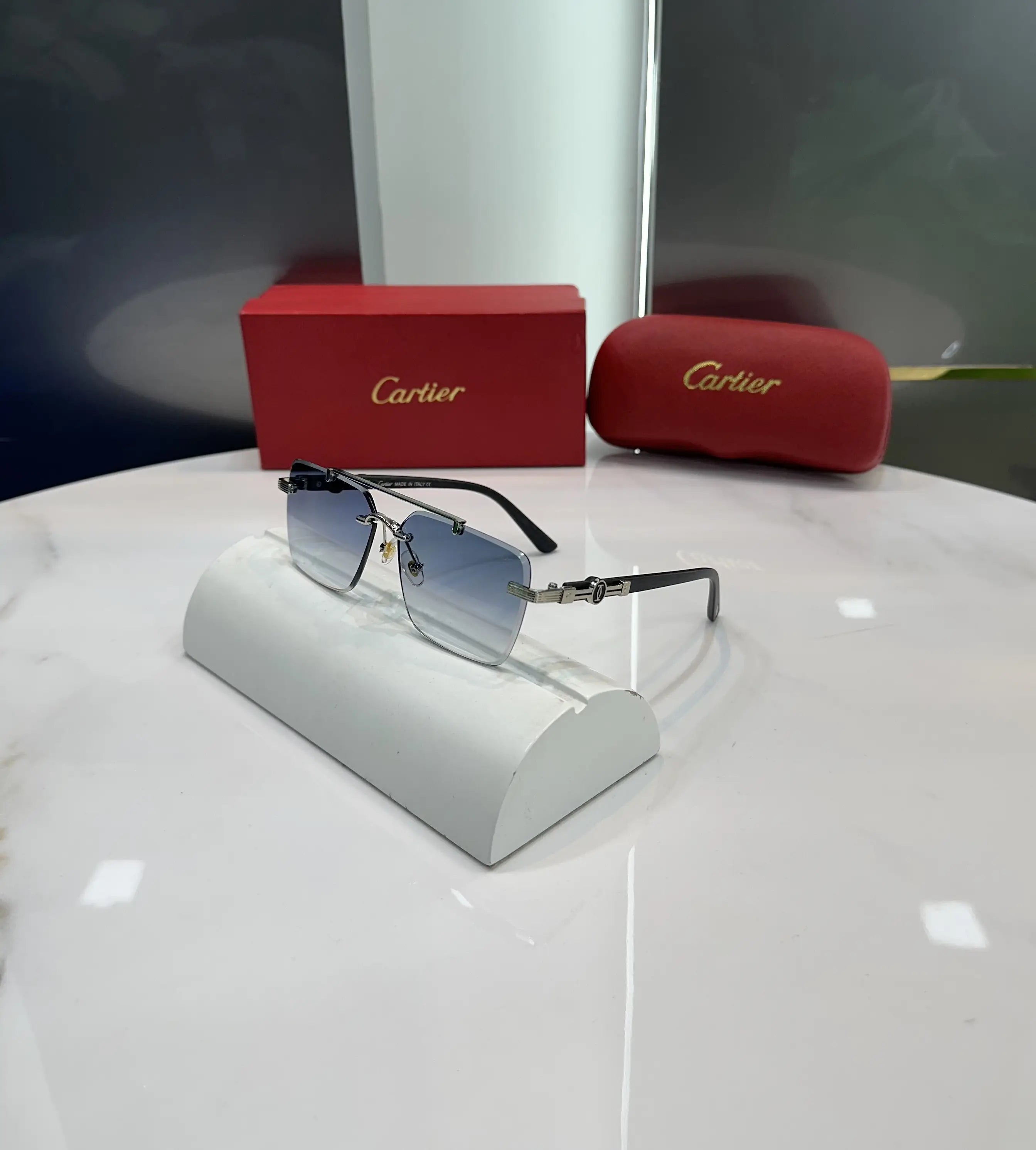 Cartie r Silver Blue Premium Shades 3160 Main image