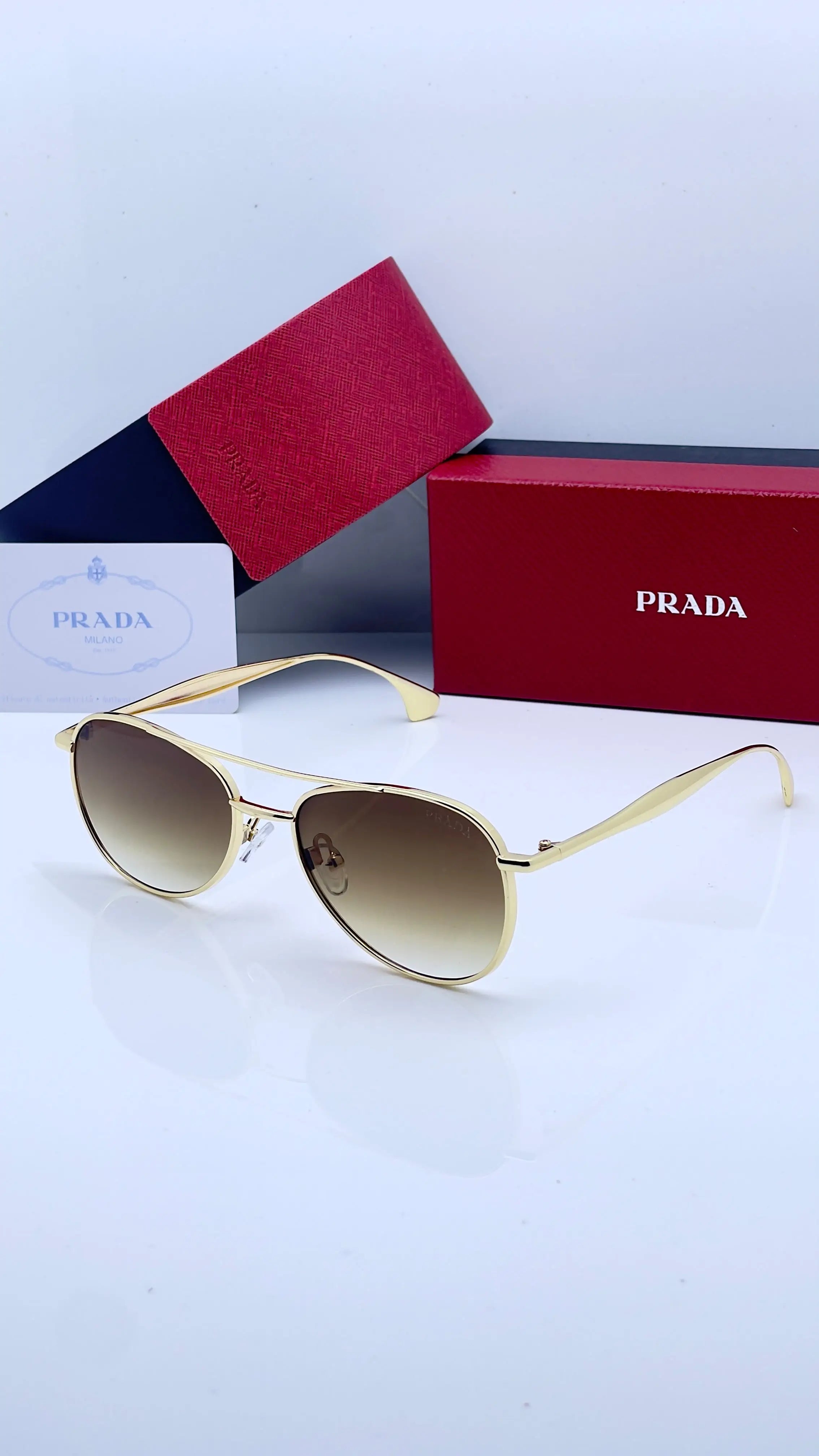 Prada 3219 gold brown