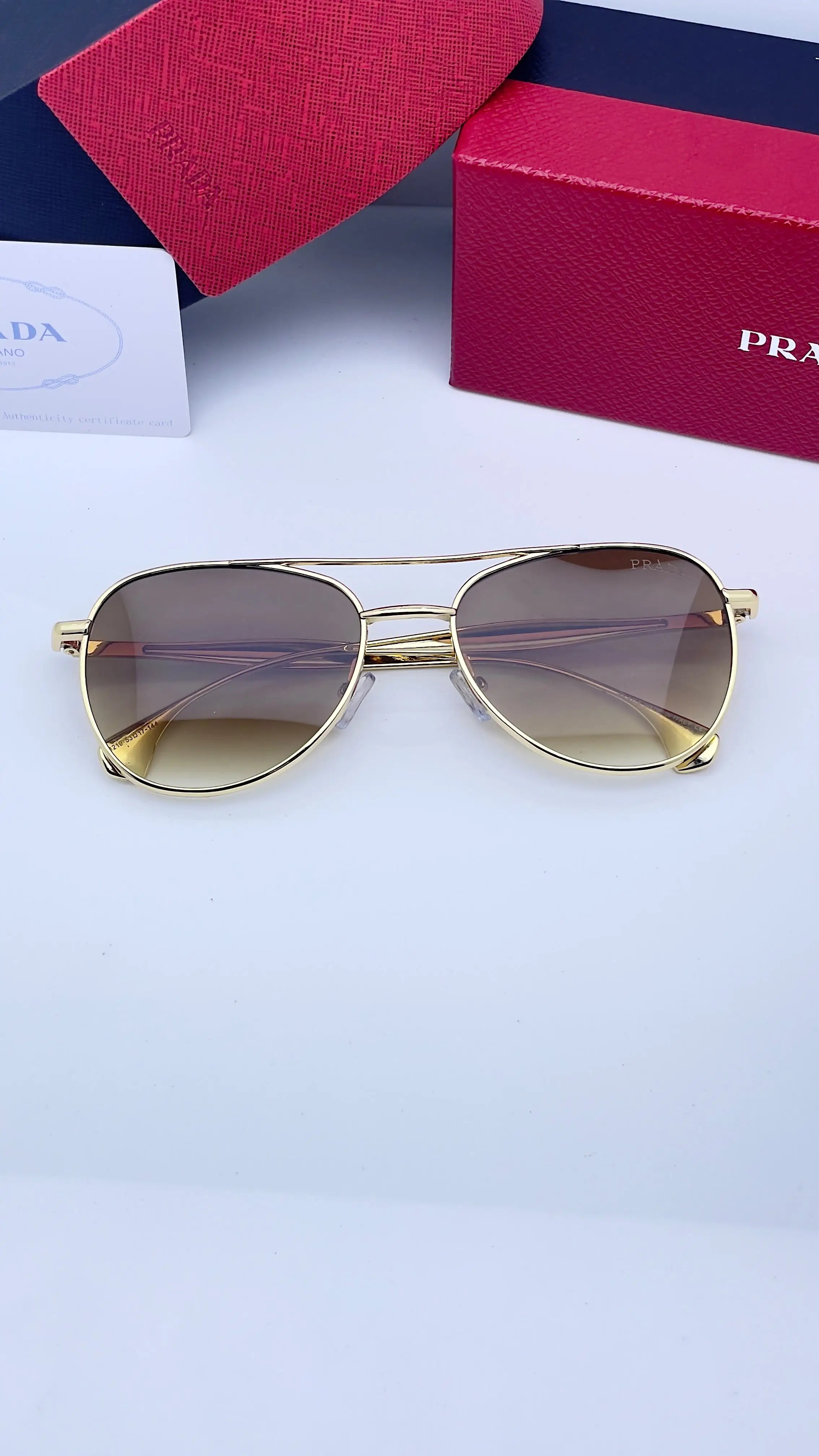 Prada 3219 gold brown