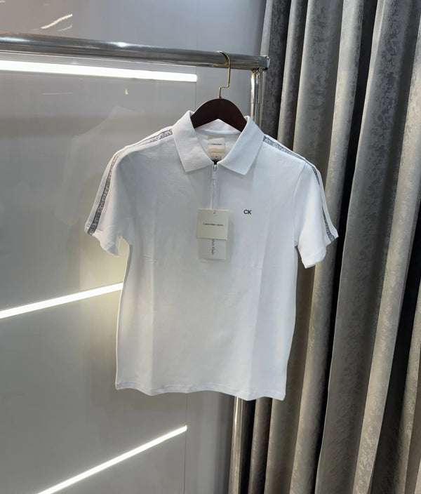 Calvin  Klein White Premium Polo T-Shirt