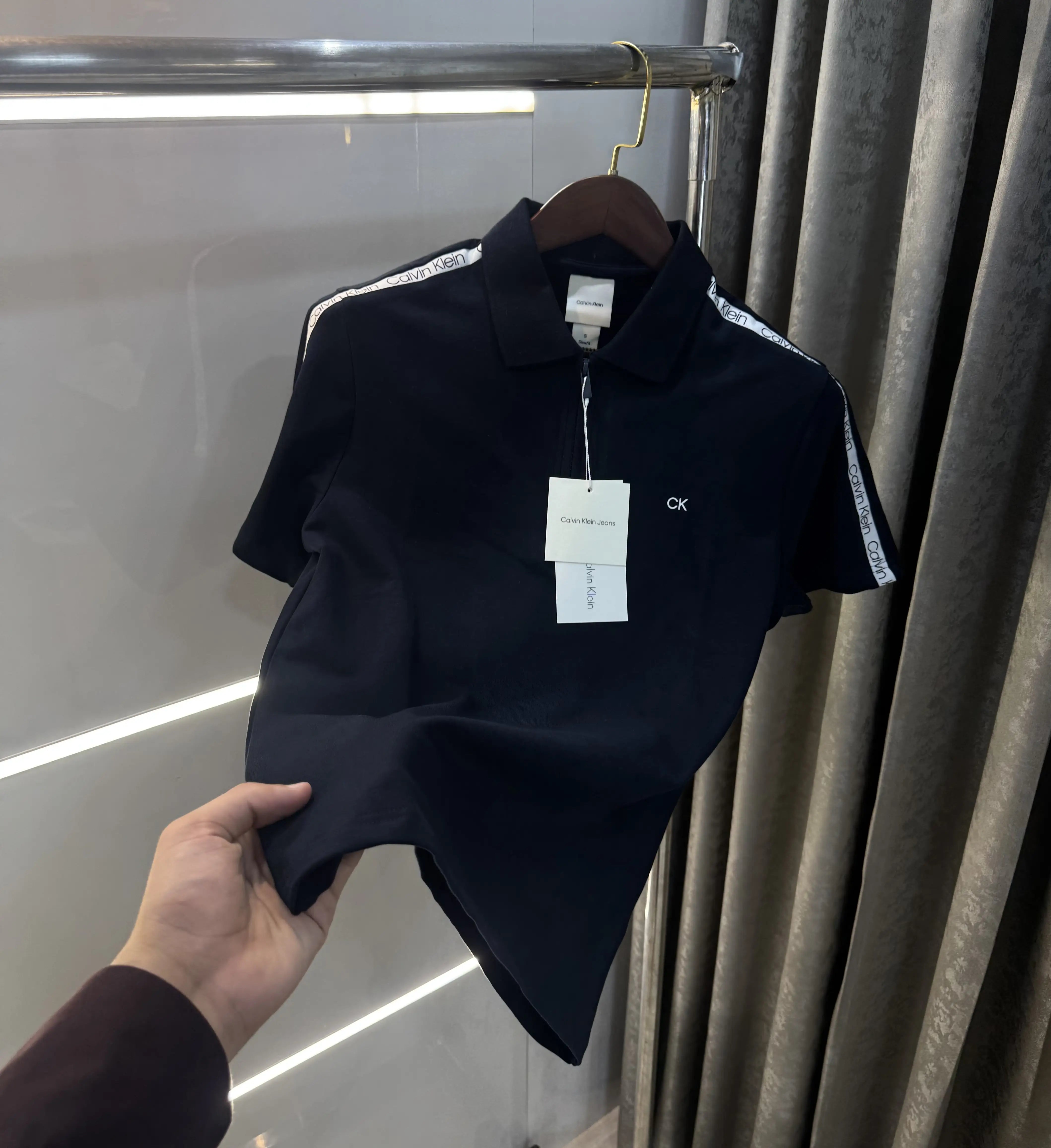 Calvin  Klein Navy Blue Premium Polo T-Shirt Main image