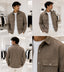 Zar a Biege Designer Classic Bomber Jacket
