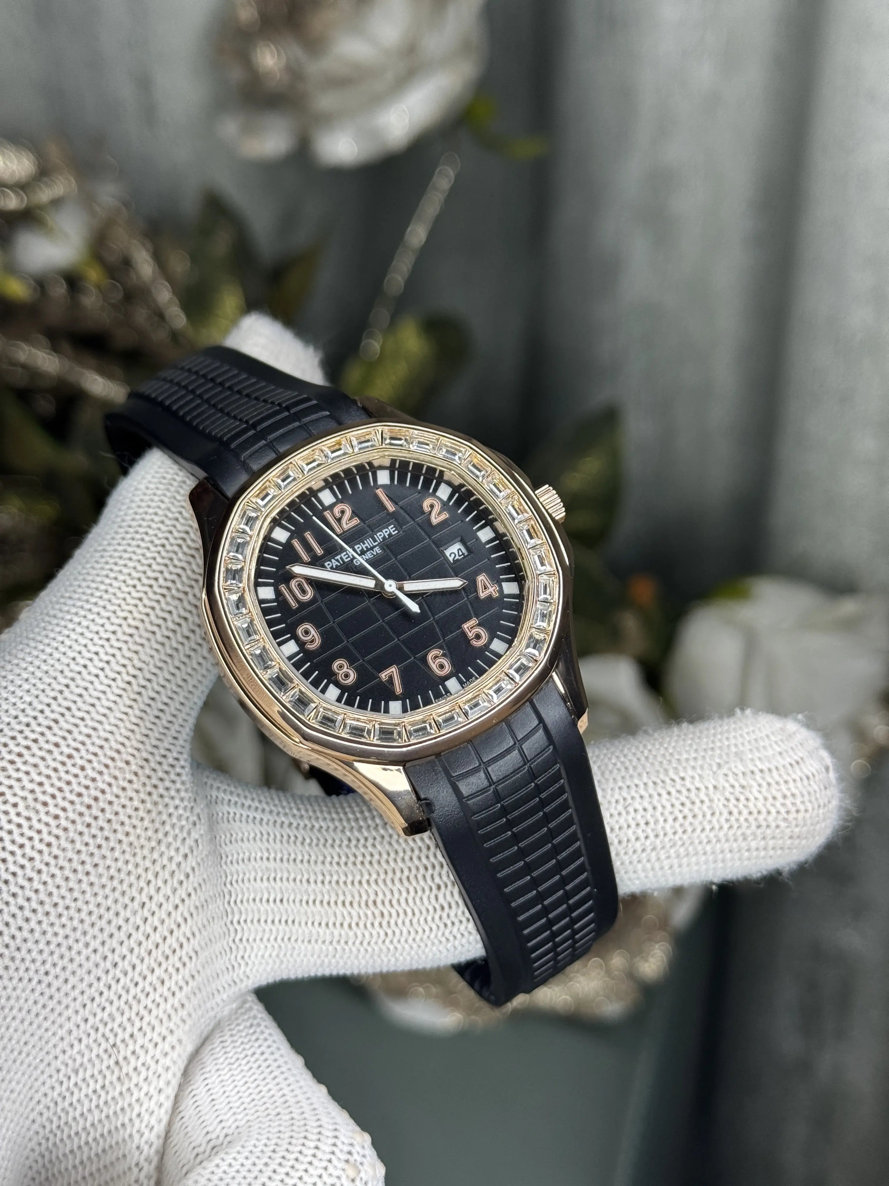 Patek Aquanaut Copper Black Diamond Premium Watch