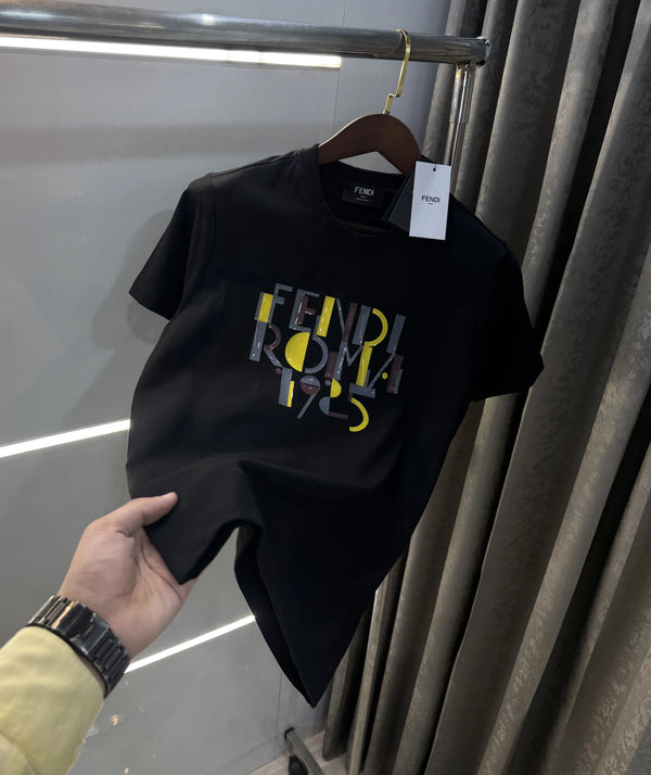Fend i Black BLogo Work Imported T-Shirt