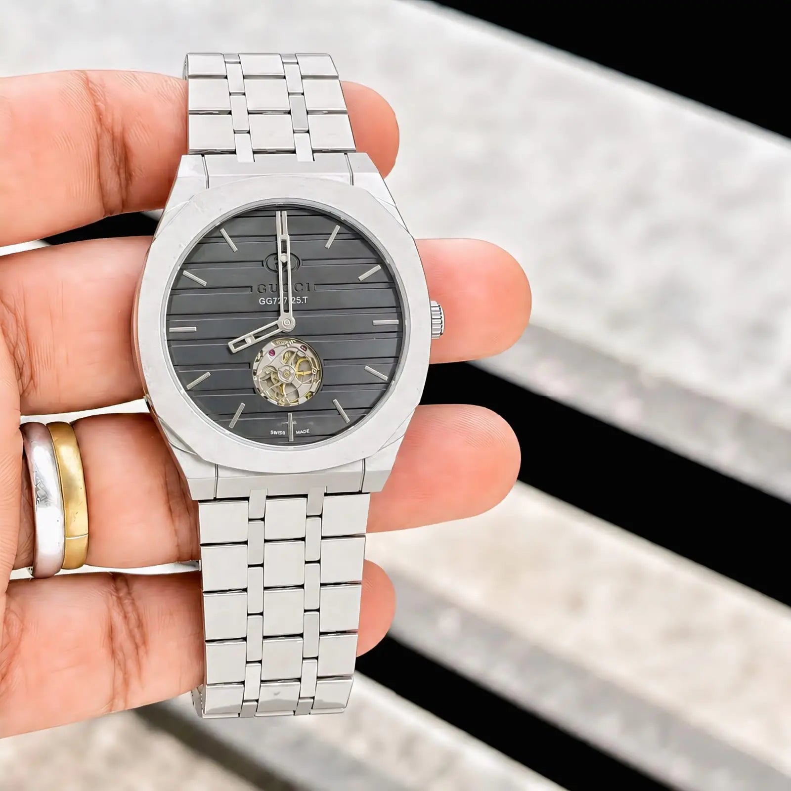 Gucci Tourbillon Automatic Silver Black Secondary image