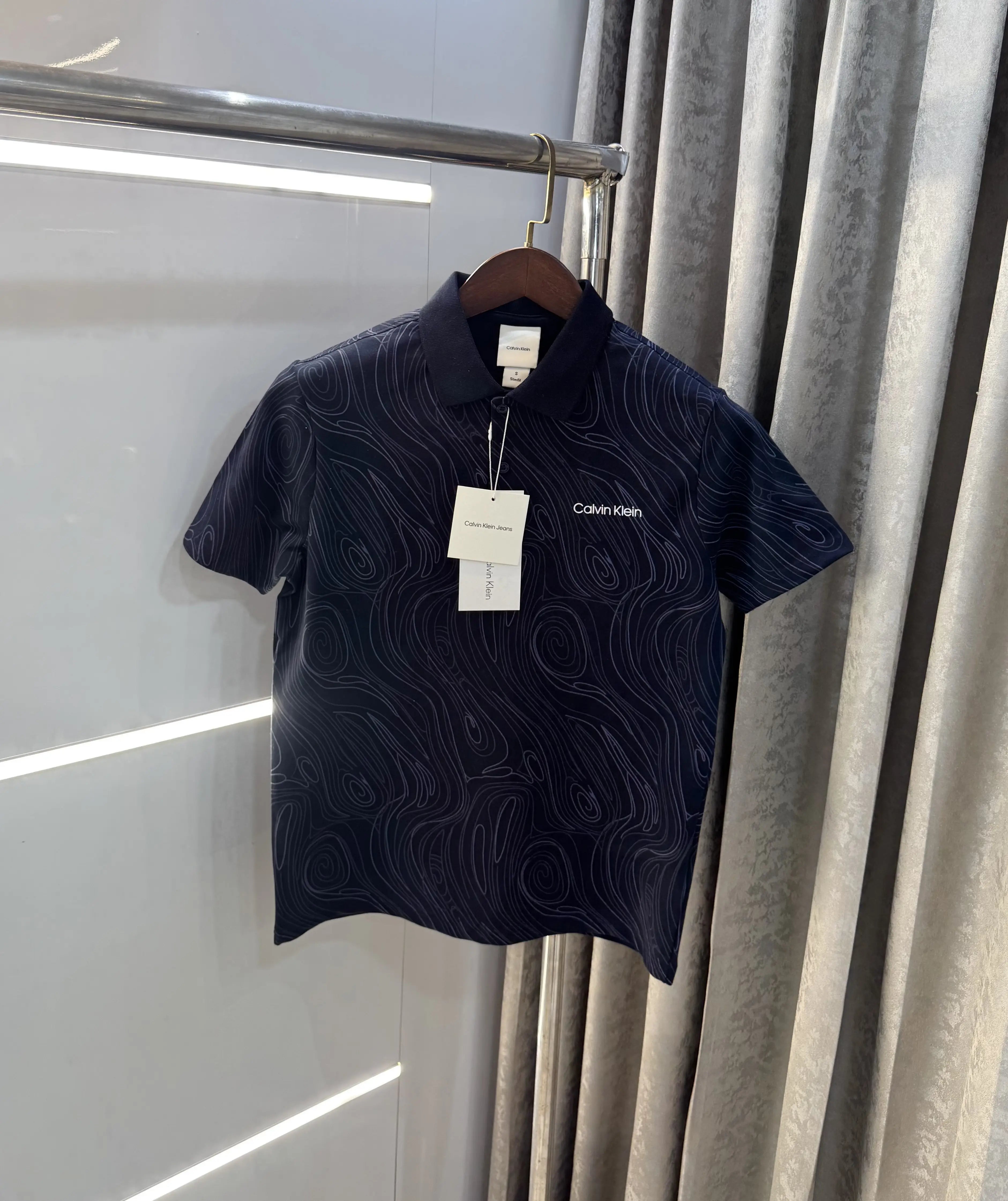 Calvin  Klein Navy Blue Premium Polo T-Shirt Secondary image