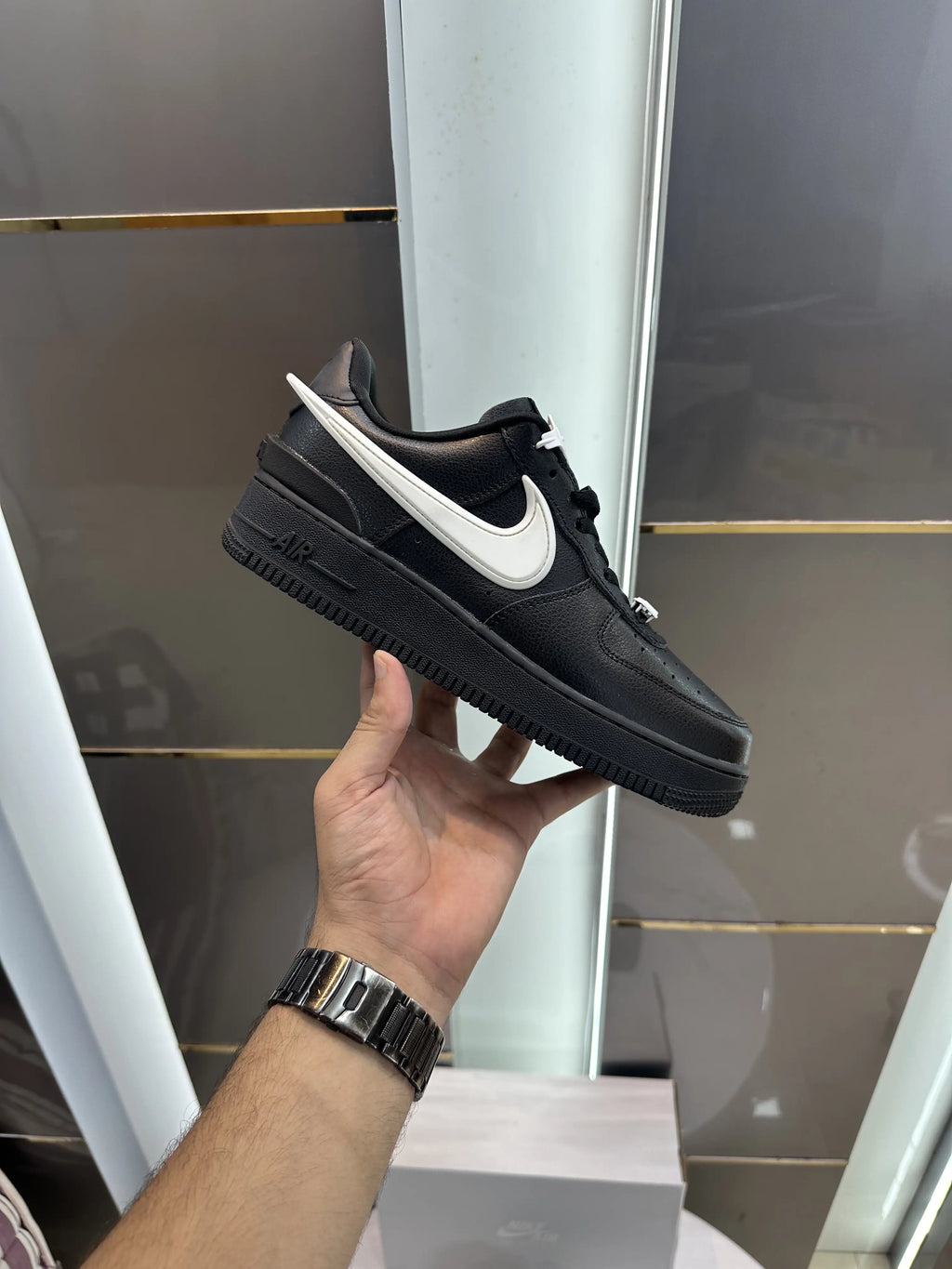 Nike_Airforce 1 Low Ambush Black White Sneakers