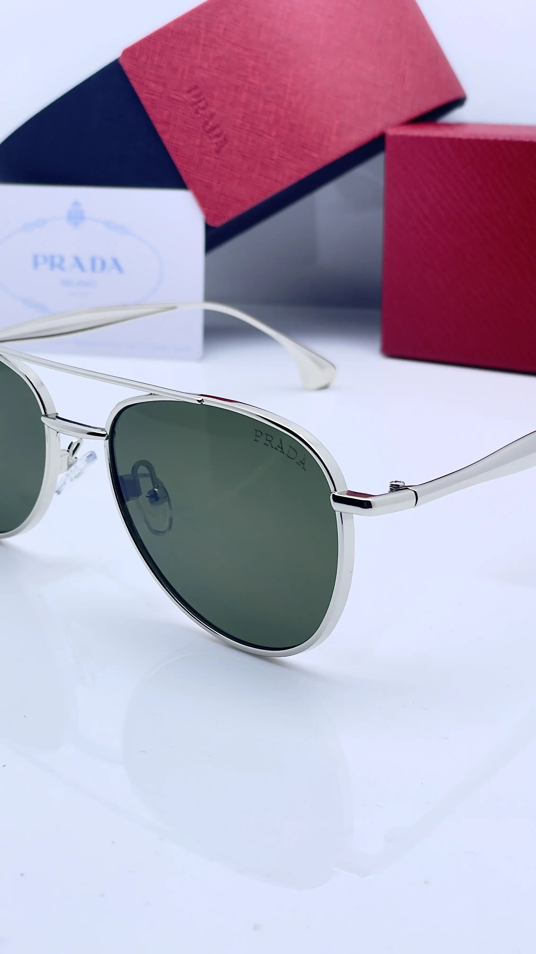 Prada_3219_silver_green Secondary image