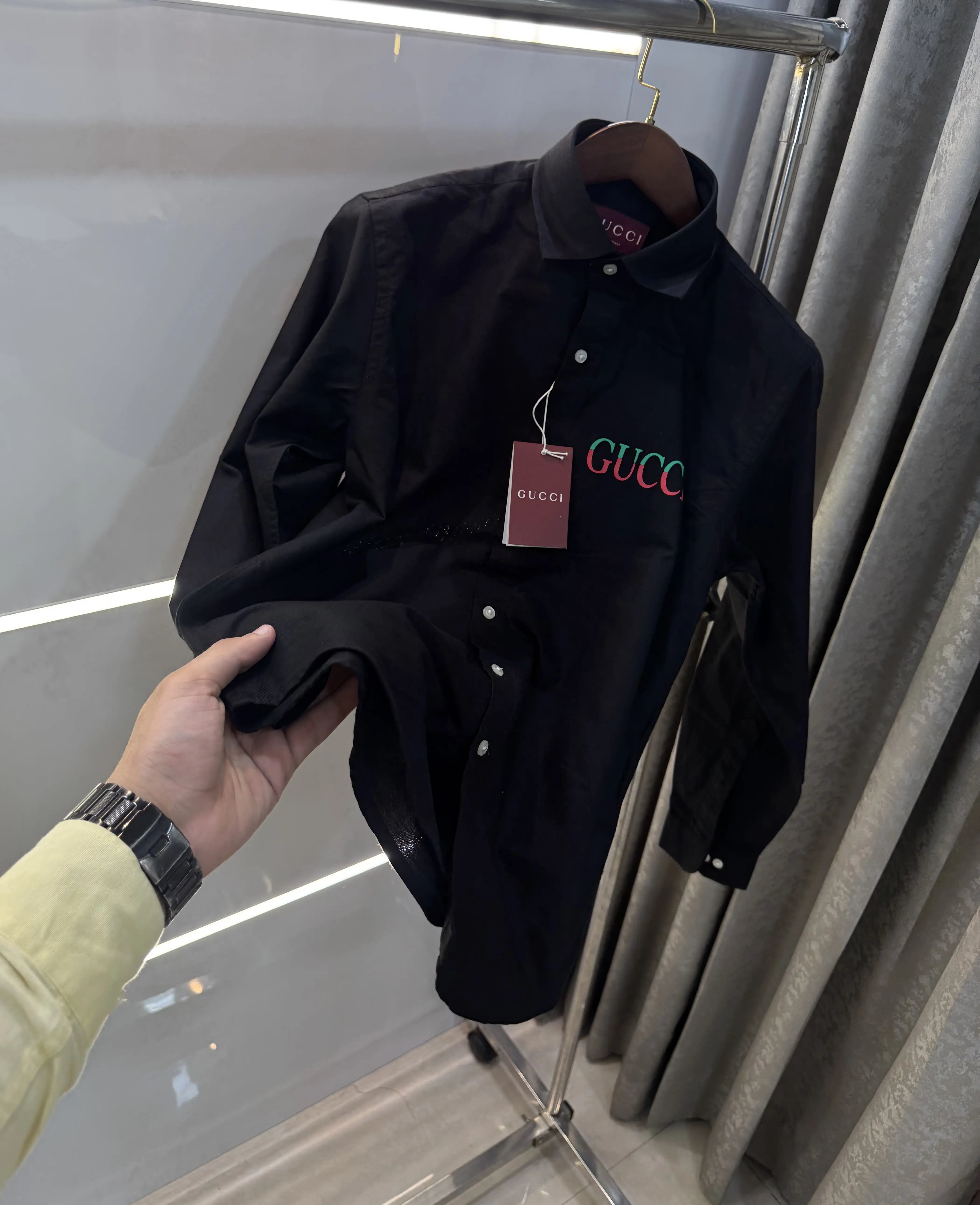 Gucc i Black Logo Work Premium Shirt Secondary image