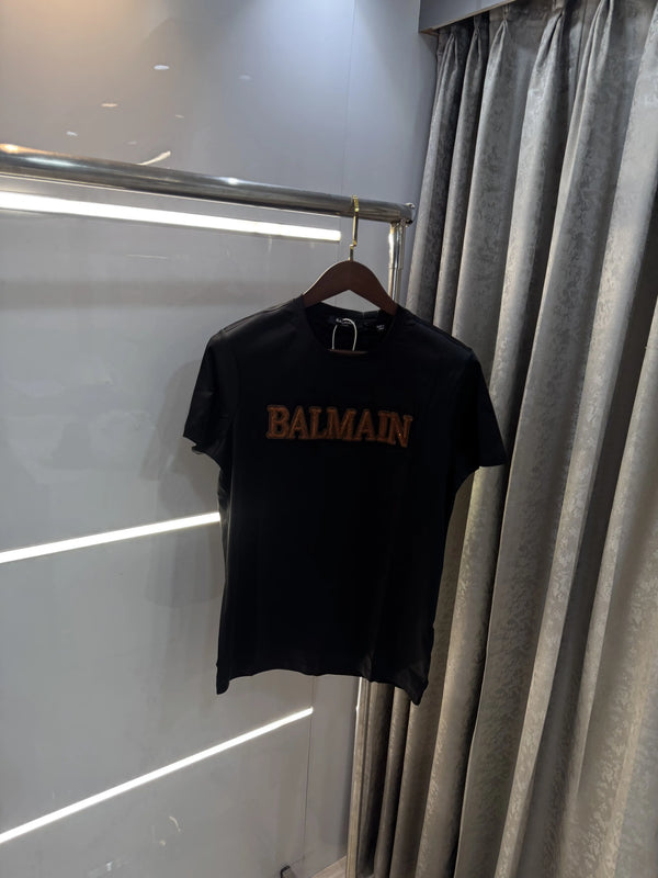 Balmai n Paris Black B Logo Work Imported T-Shirt