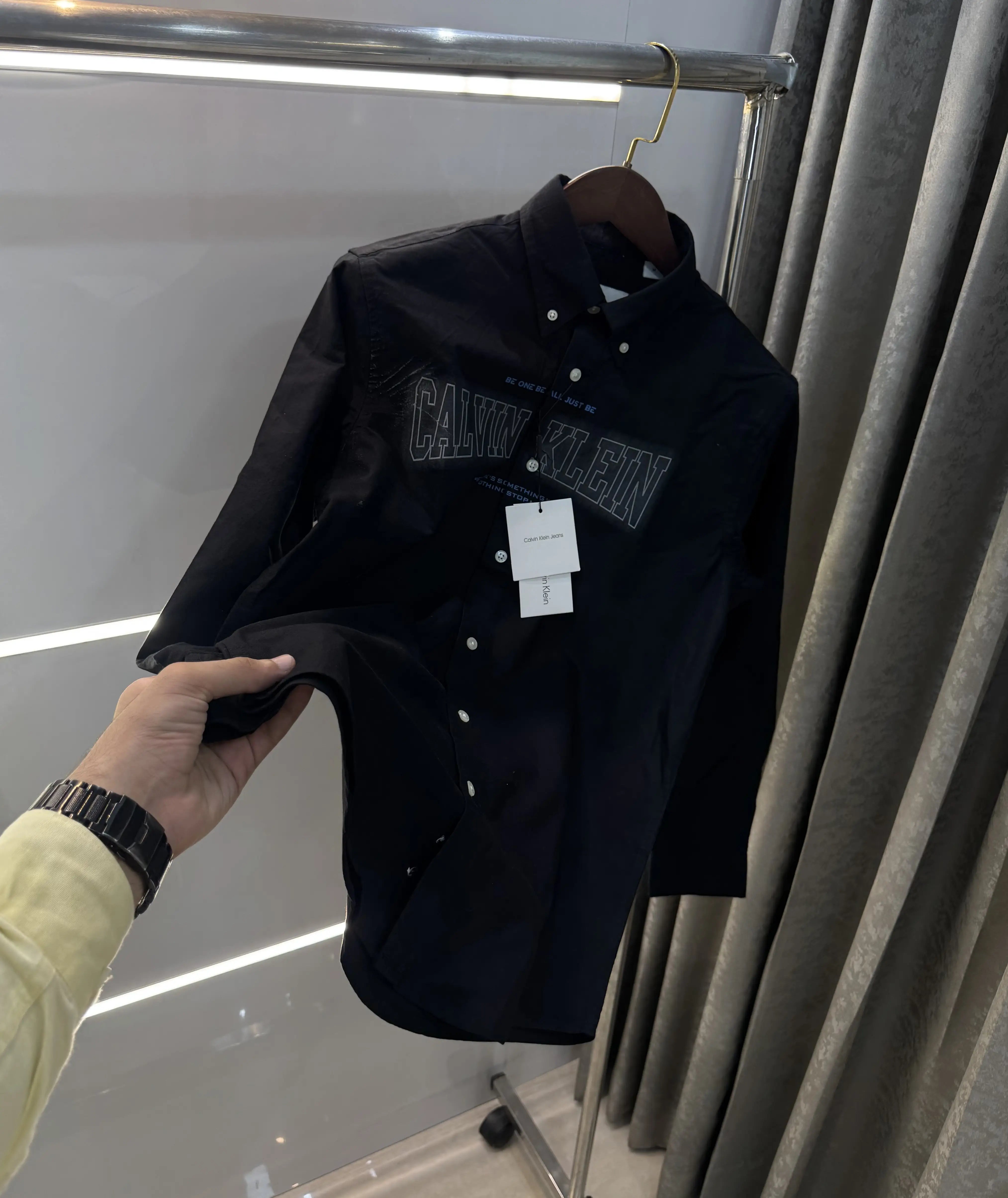 Calvin. Klein Black Logo Work Premium Shirt Secondary image