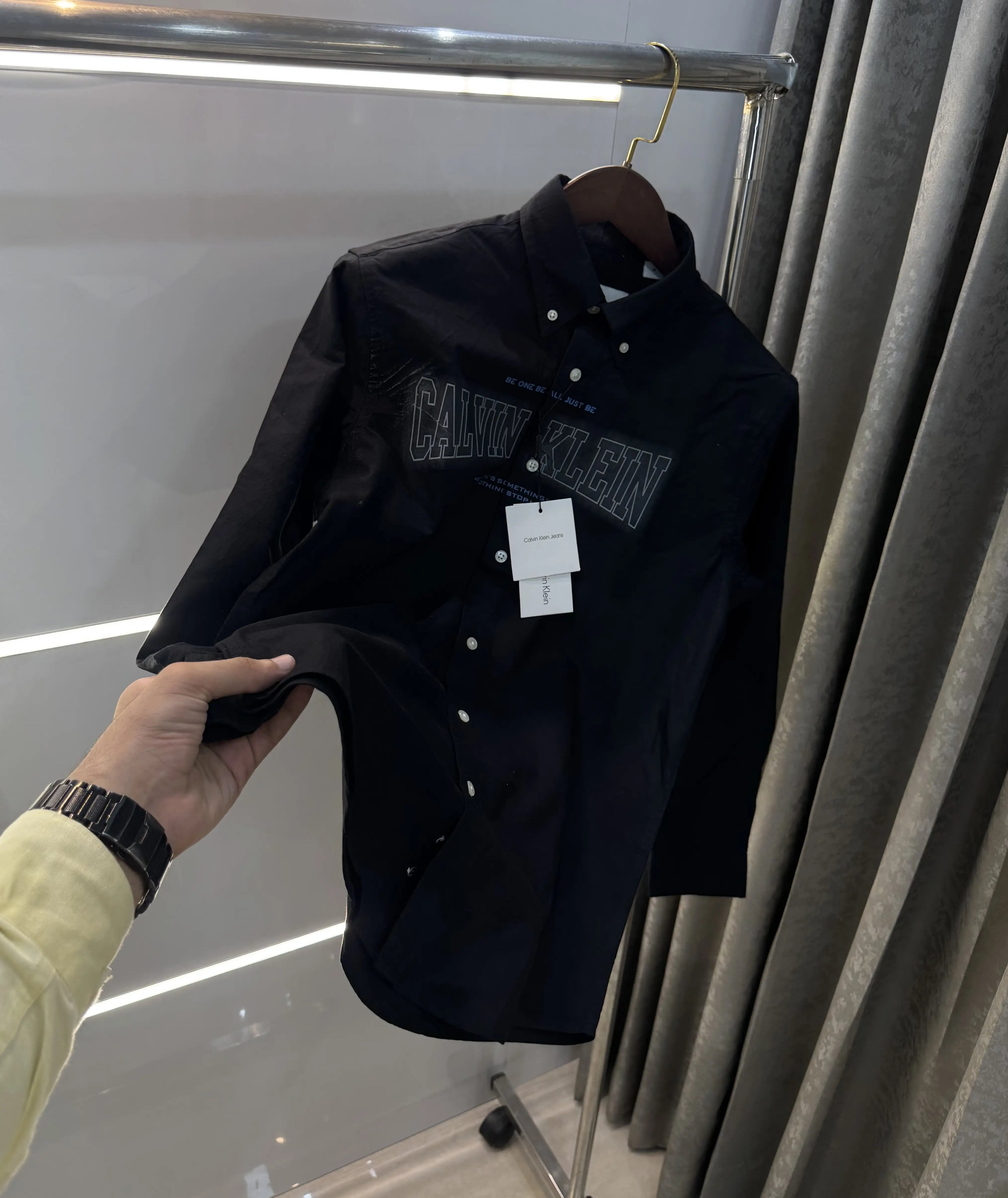 Calvin. Klein Black Logo Work Premium Shirt