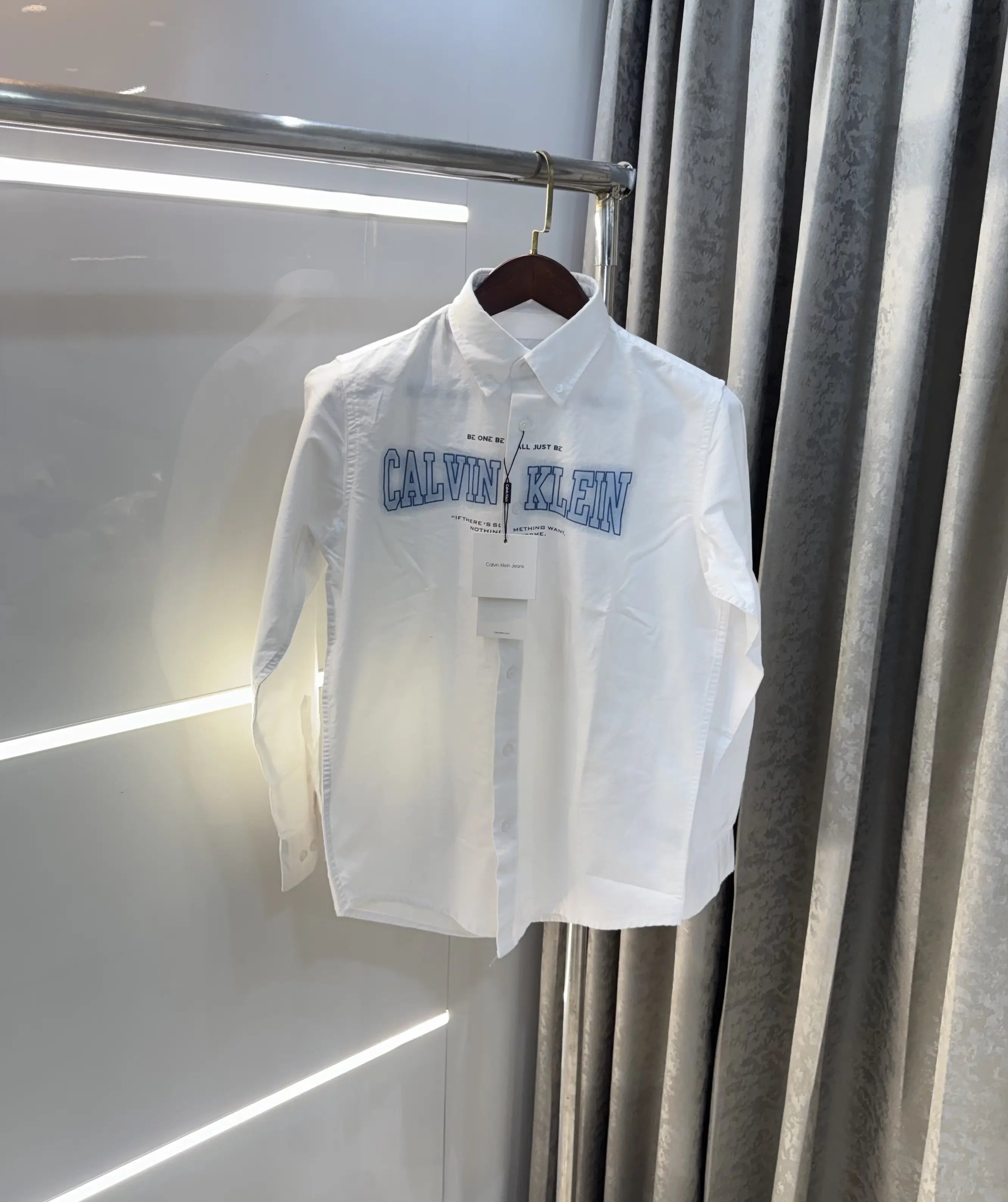 Calvin. Klein White Logo Work Premium Shirt