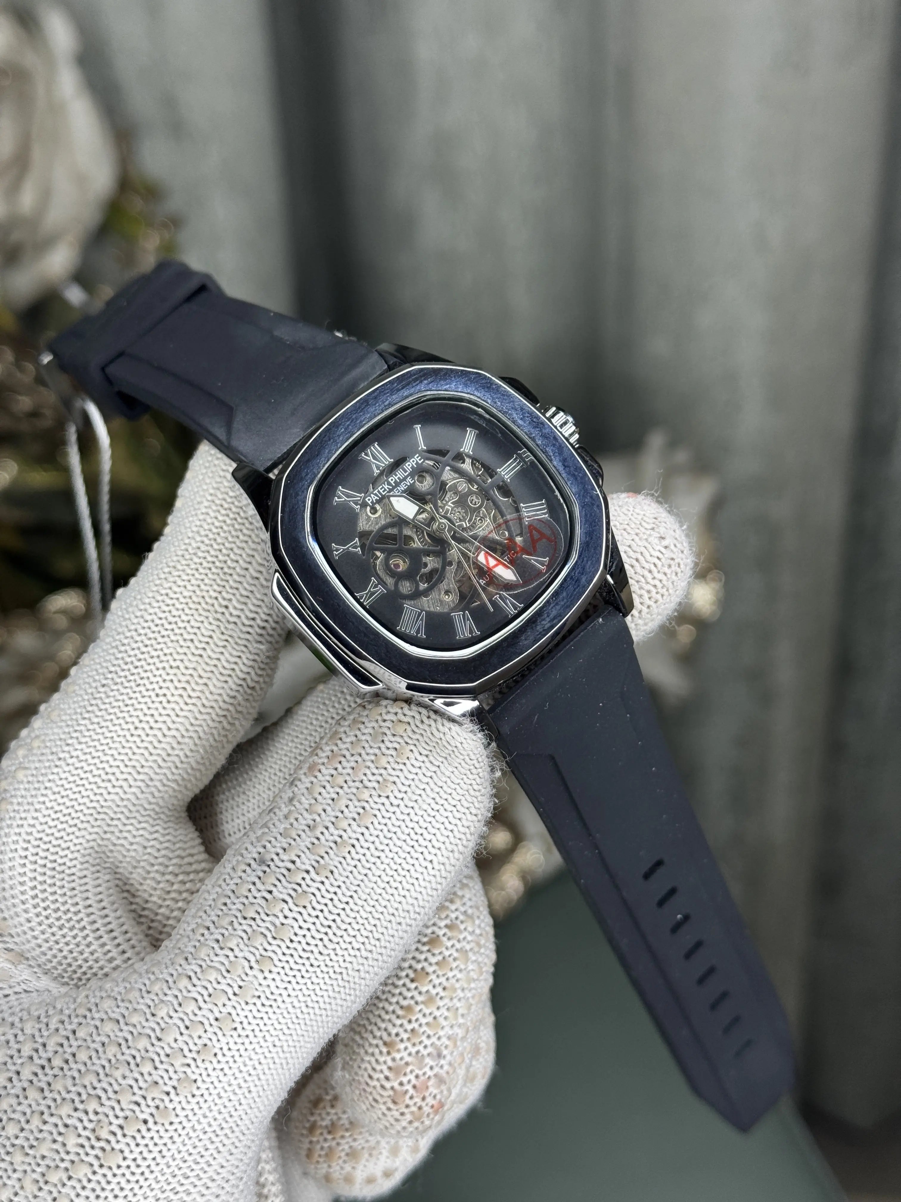 Patek Philipp e Silver Black Automatic Premium Watch Secondary image