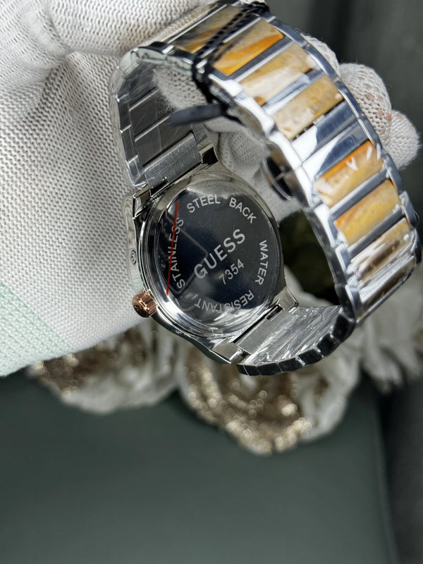 Guess Jet Dual Tone Black Metal Premium Watch